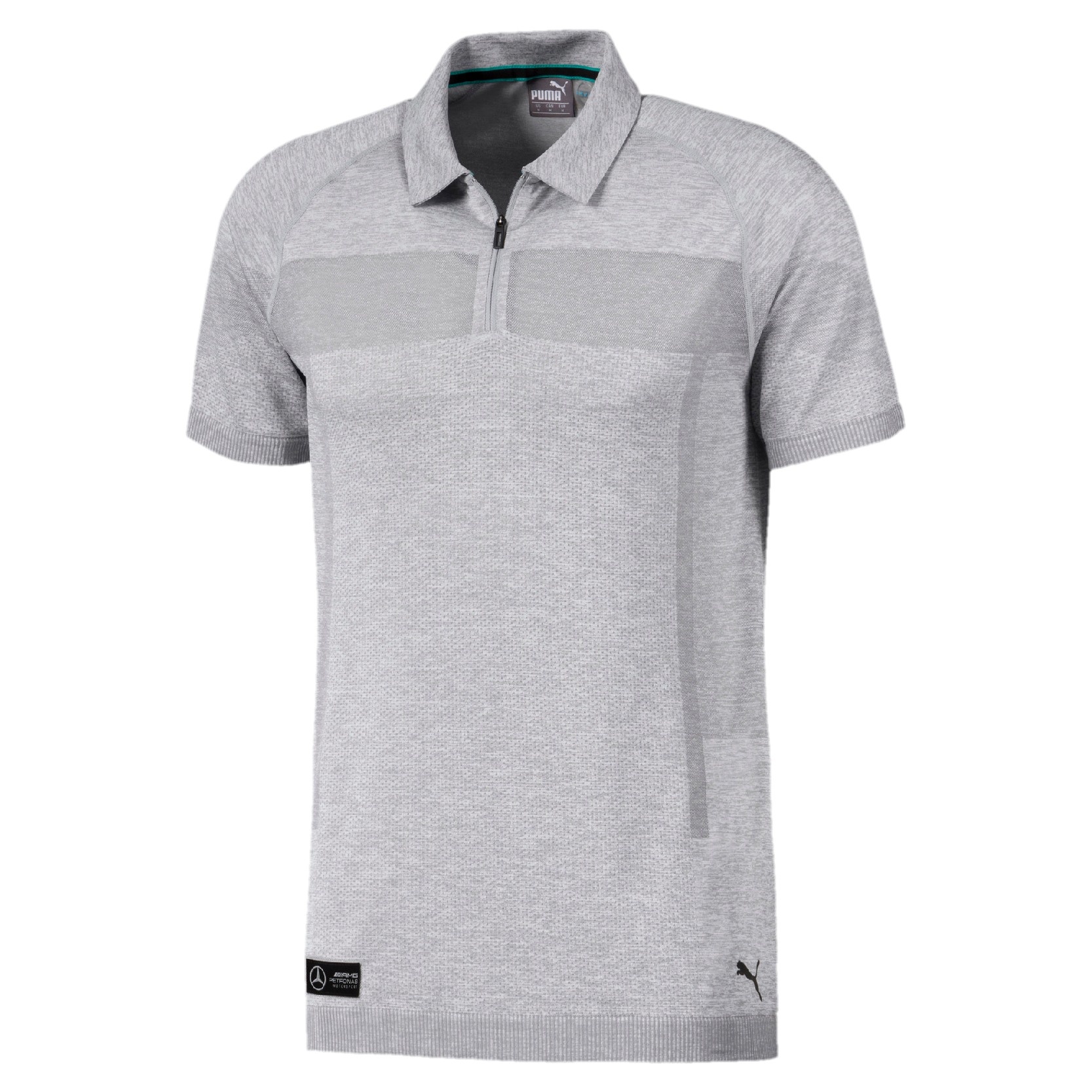 Poloshirt Herren - silbergrau, XL