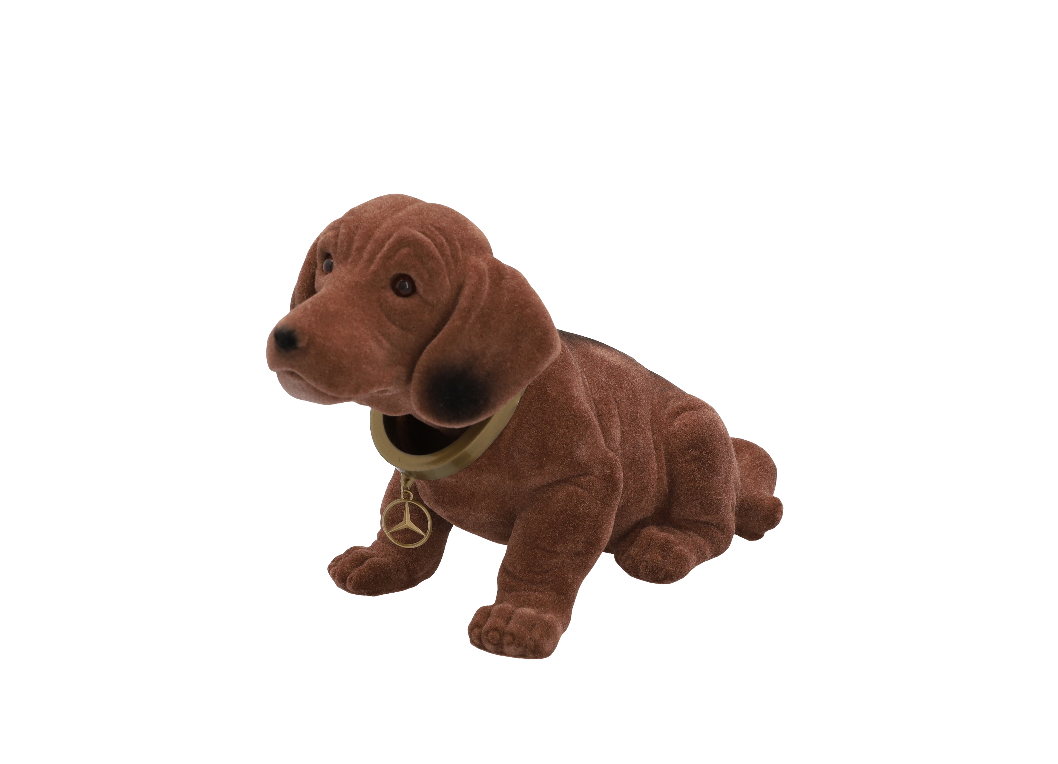 Wackeldackel - braun, Kunststoff
