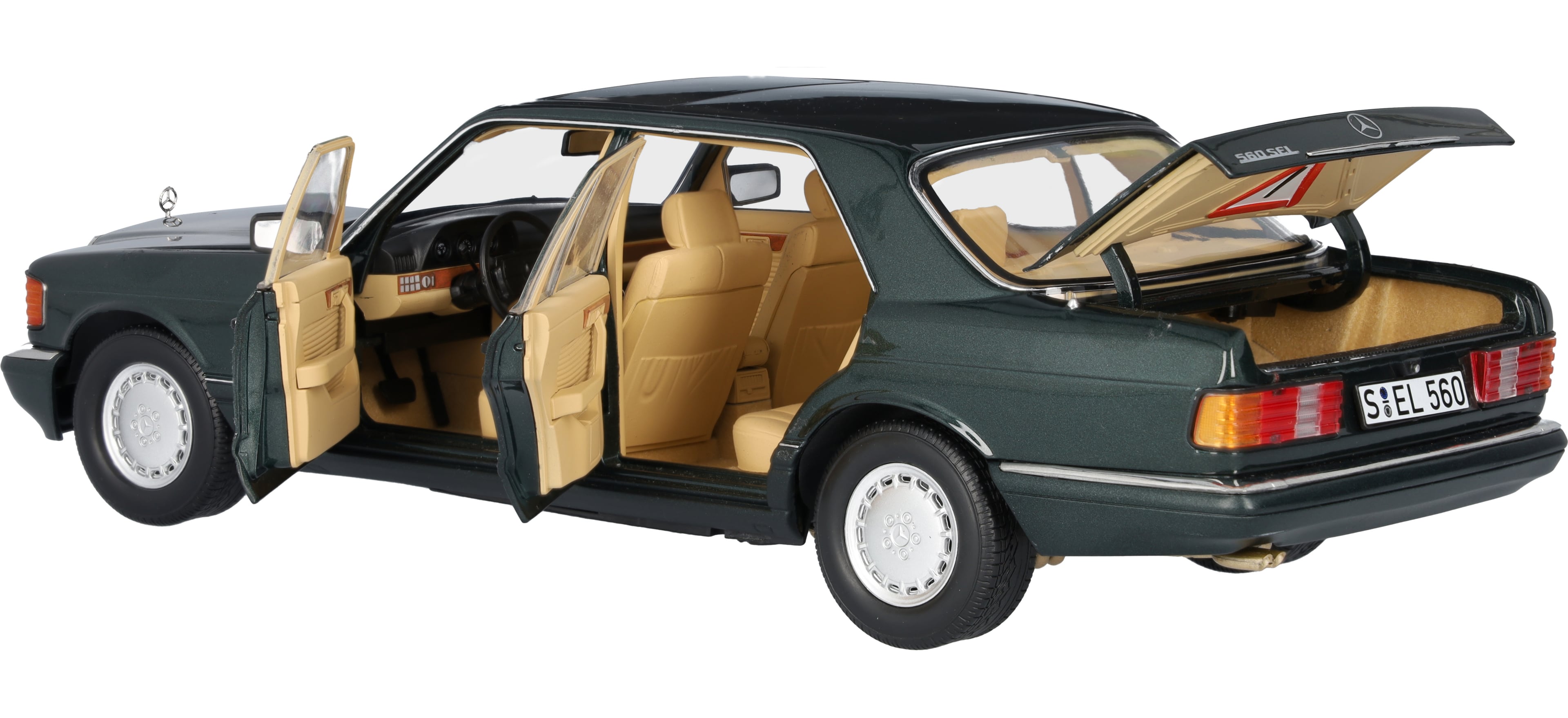 560 SEL V 126 (1985-1991) - malachitgrün, Norev, 1:18 560 SEL V 126 (1985-1991) - malachitgrün, Norev, 1:18
