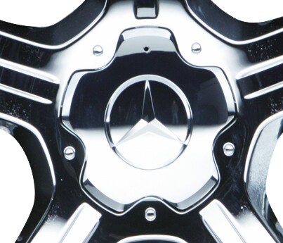 Radnabenabdeckung - verchromt