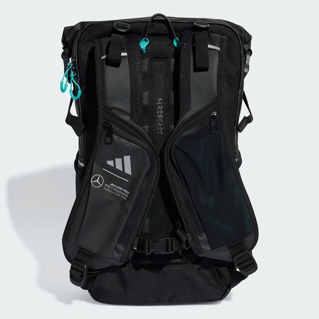 Rucksack, Mercedes-AMG F1 - schwarz, Polyurethan, adidas