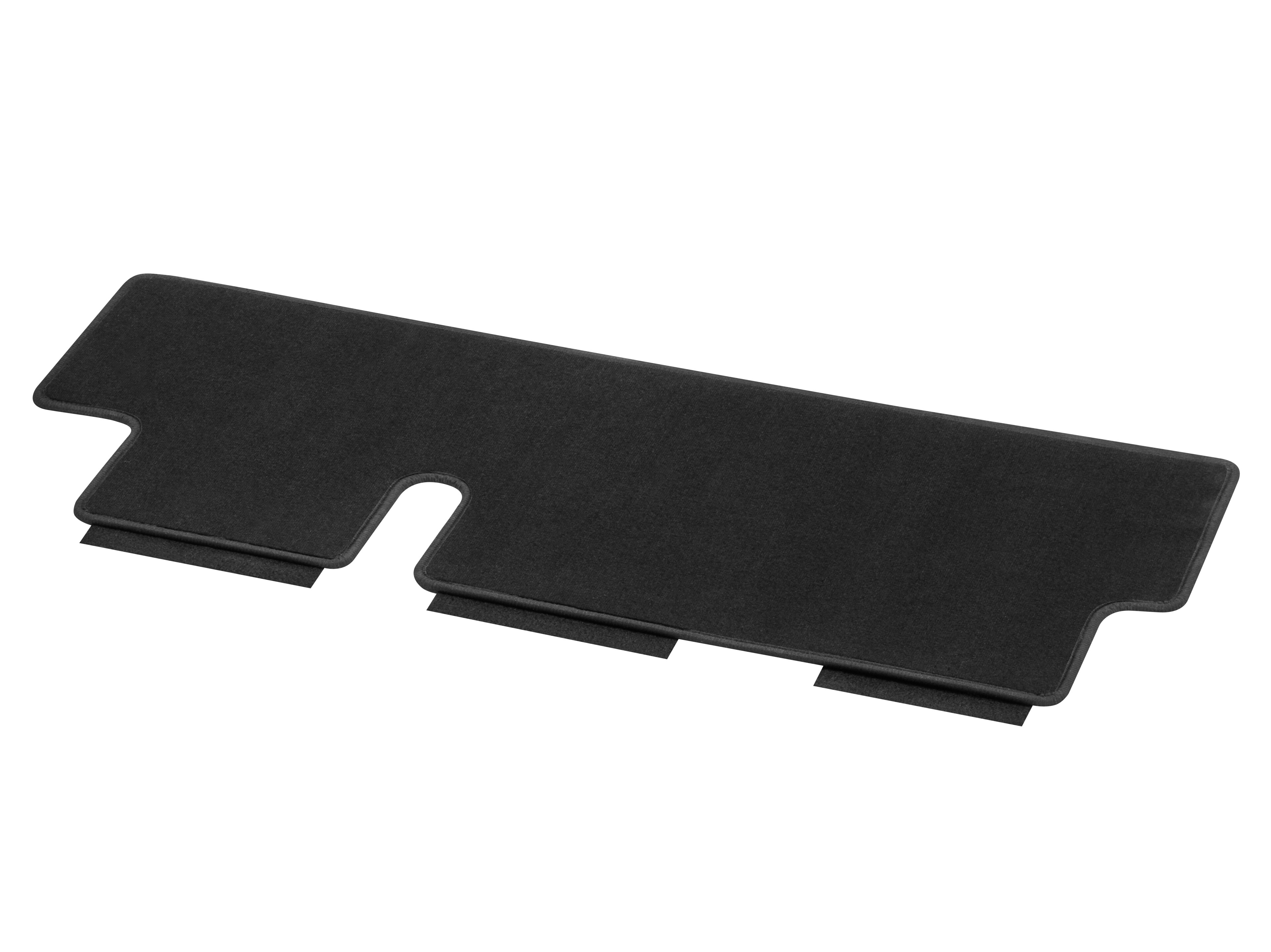 Veloursmatten, Gepäckraum, mit Einfachschiene, 1-teilig, IN1, U3R/UR3 - LL/RL, schwarz
