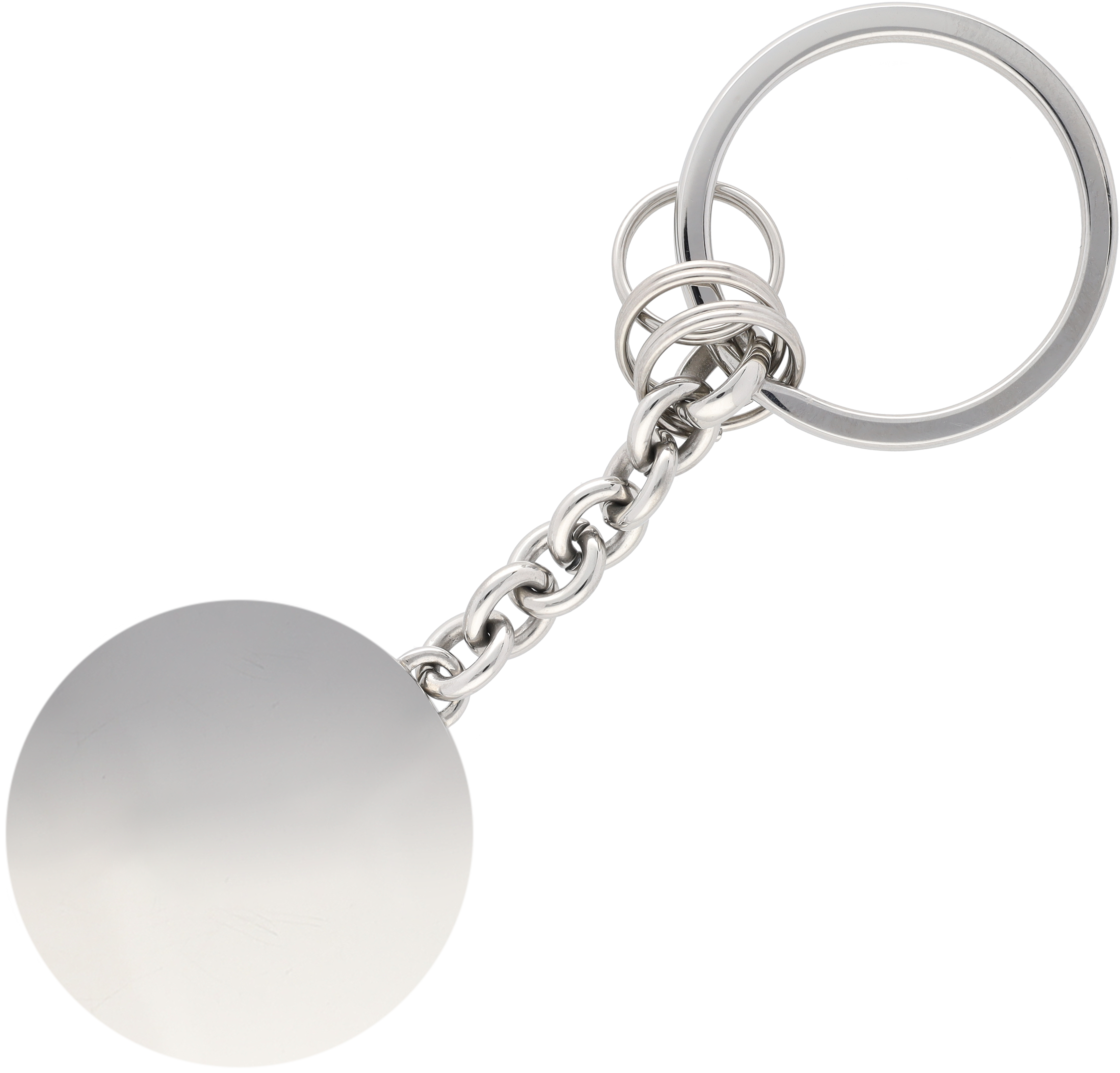 Schlüsselanhänger, St. Tropez - silberfarben, Edelstahl / Kristallglas, poliert