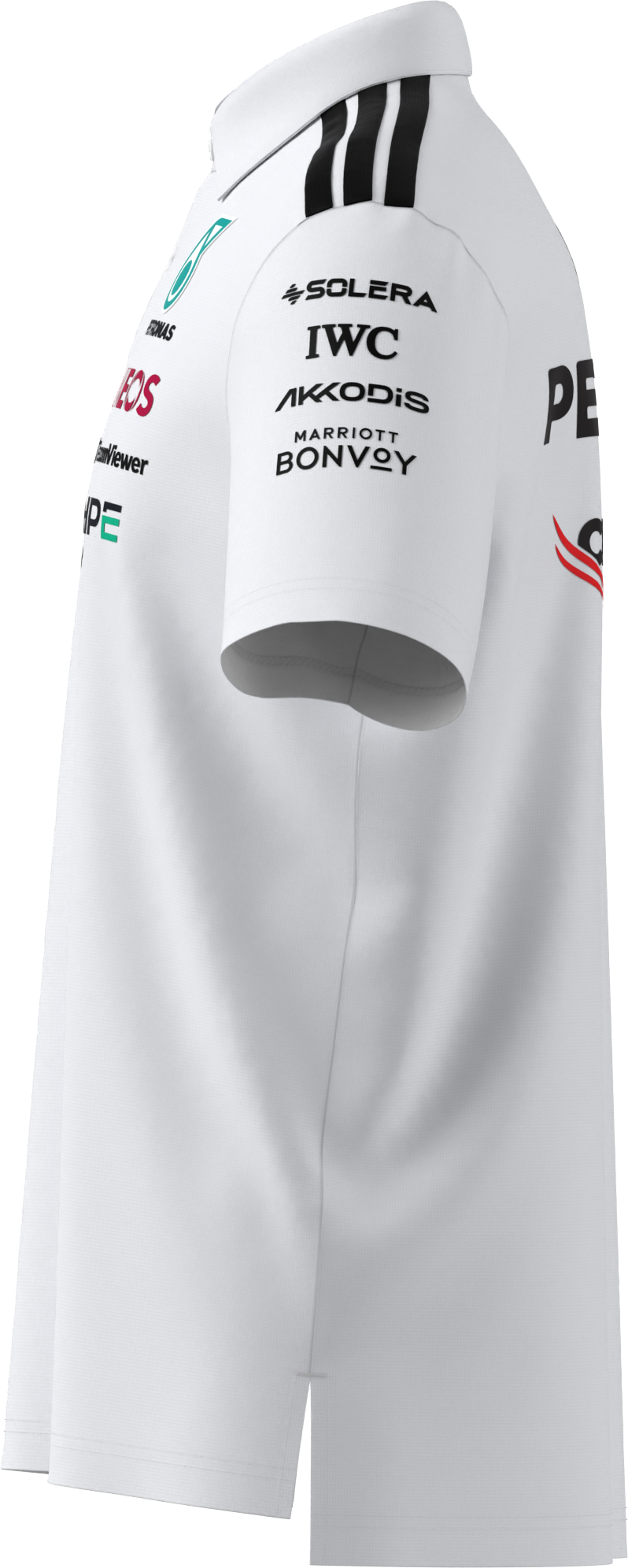 Poloshirt Herren, Team, Mercedes-AMG F1 - weiß, L