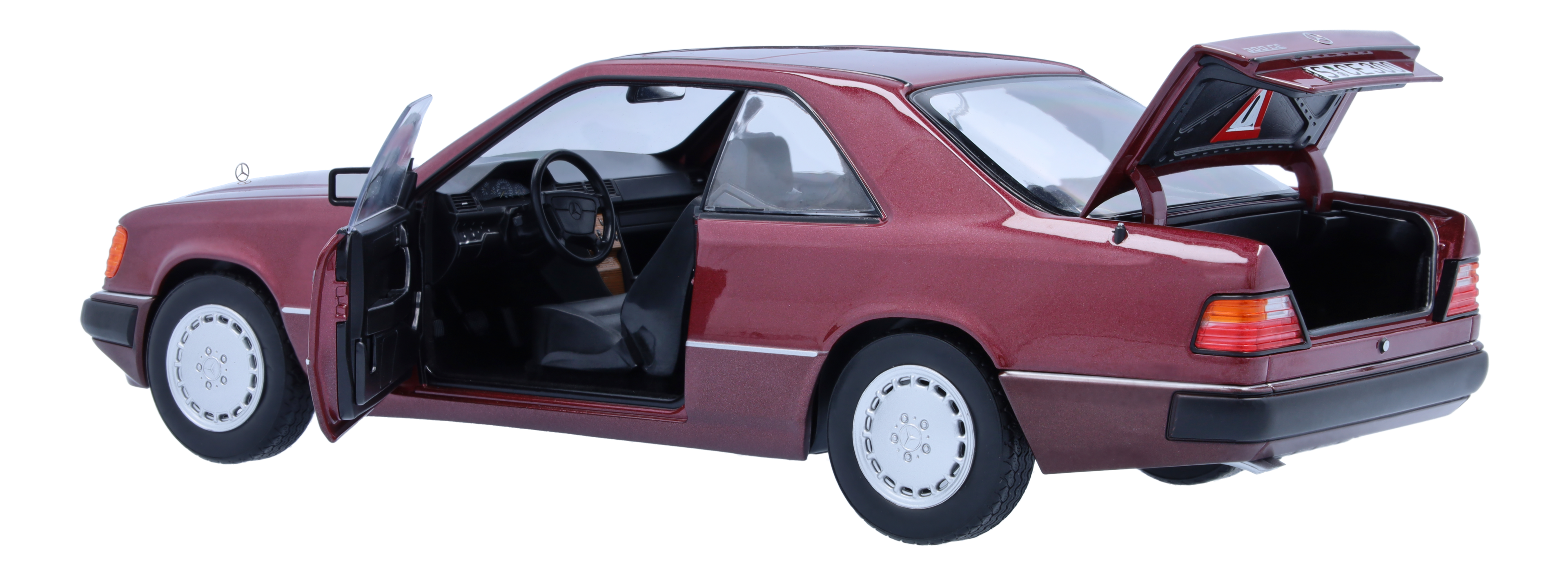300 CE-24 Coupé C124 (1988-1992) - almandinrot, Norev, 1:18