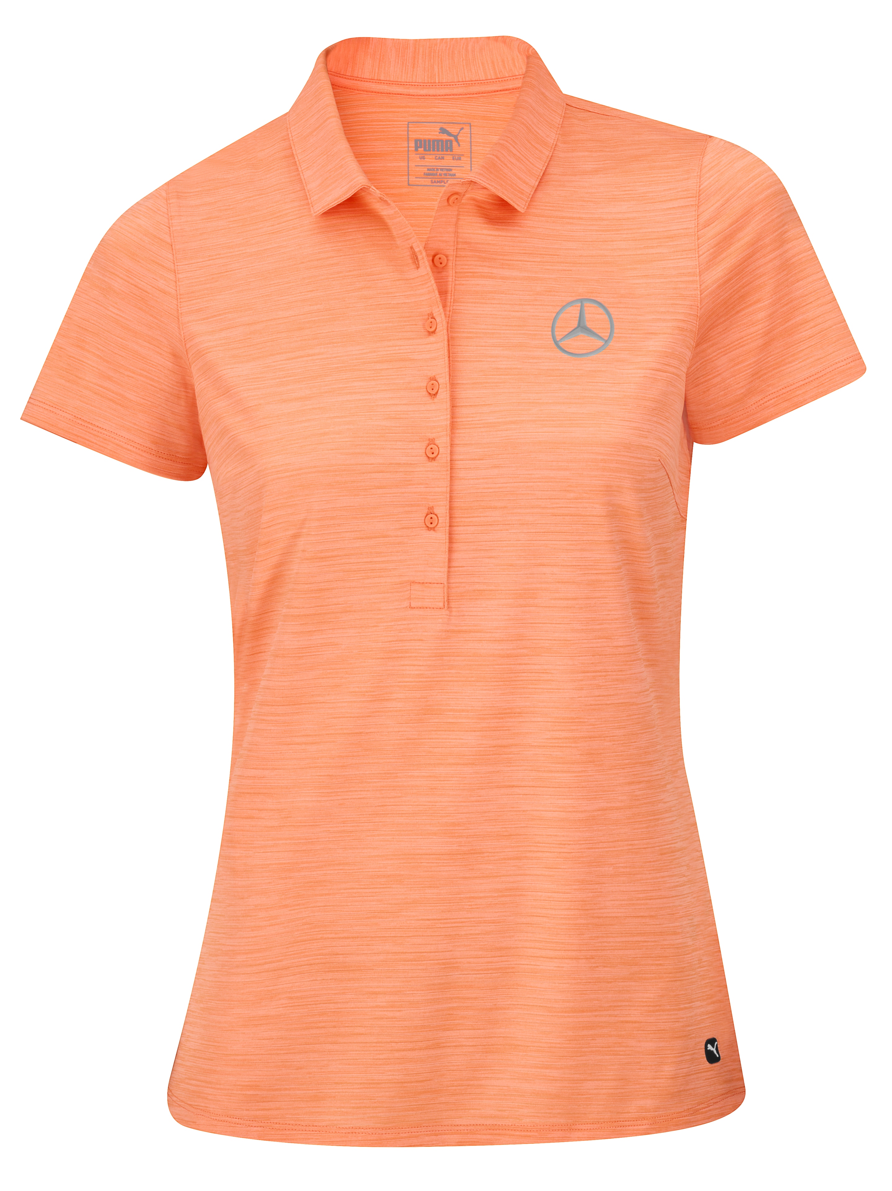 Golf-Poloshirt Damen - orange, XL
