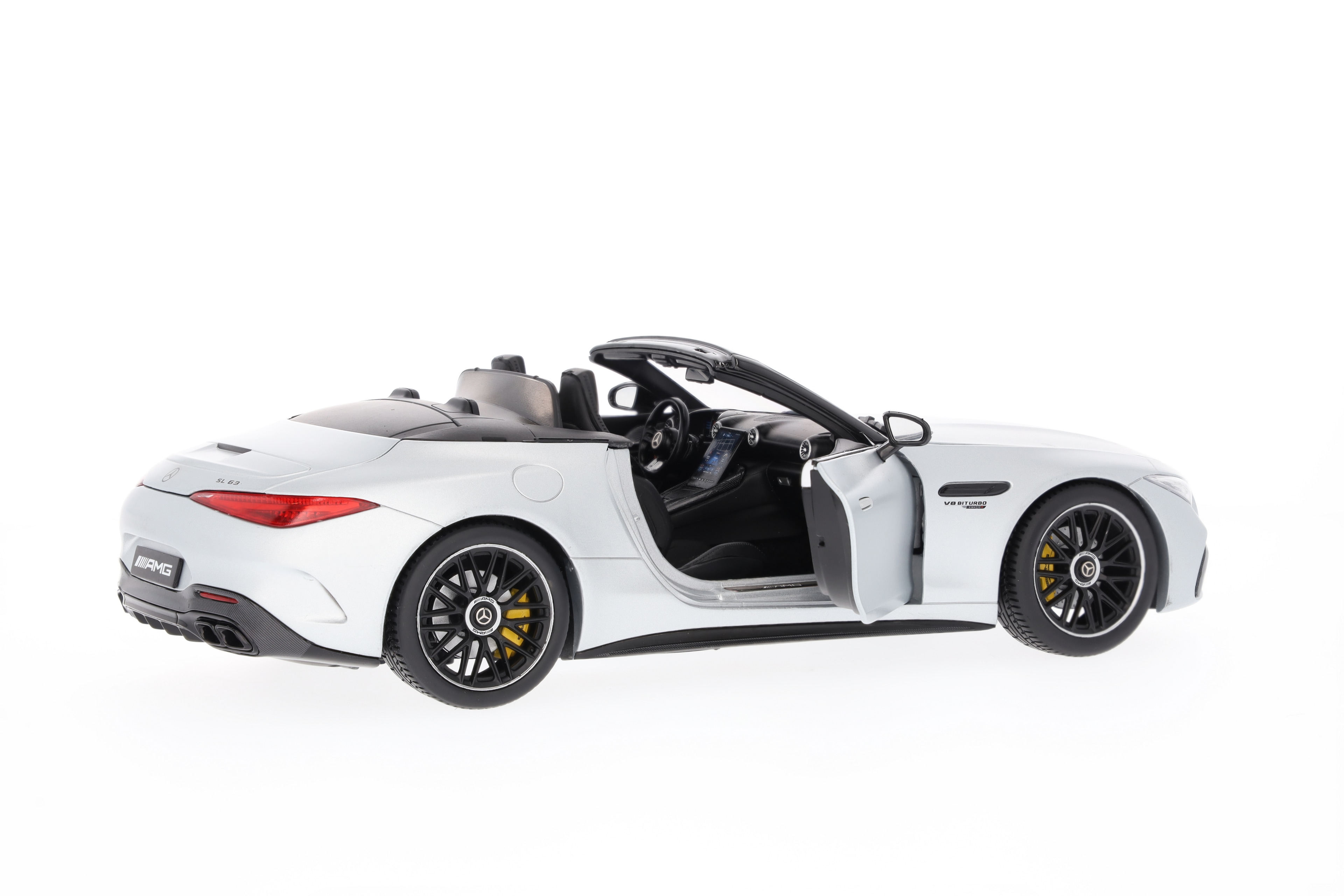 Mercedes-AMG SL 63, Roadster, R232 - MANUFAKTUR hightechsilber magno, iScale, 1:18 Mercedes-AMG SL 63, Roadster, R232 - MANUFAKTUR hightechsilber magno, iScale, 1:18