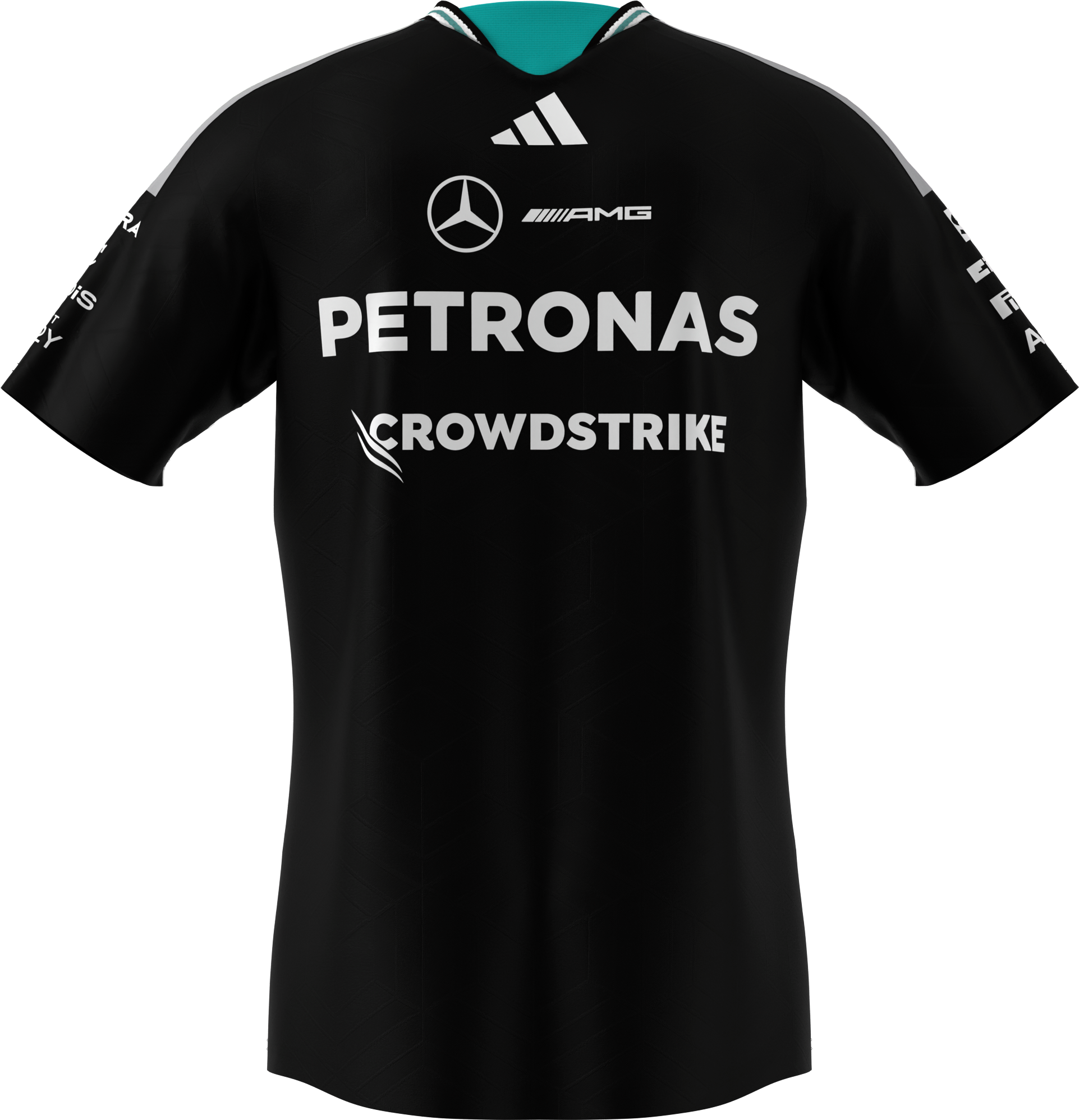 T-Shirt Herren, Fahrer Authentic, Mercedes-AMG F1 - schwarz, S