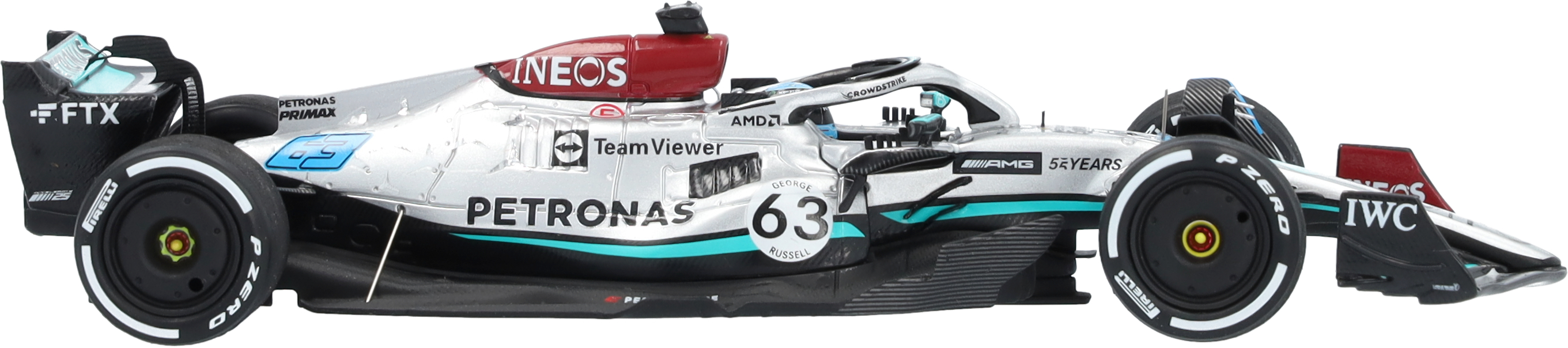 MERCEDES AMG PETRONAS Formula One™ Team, George Russell, Saison 2022 - petronasgrün, Minimax, 1:43