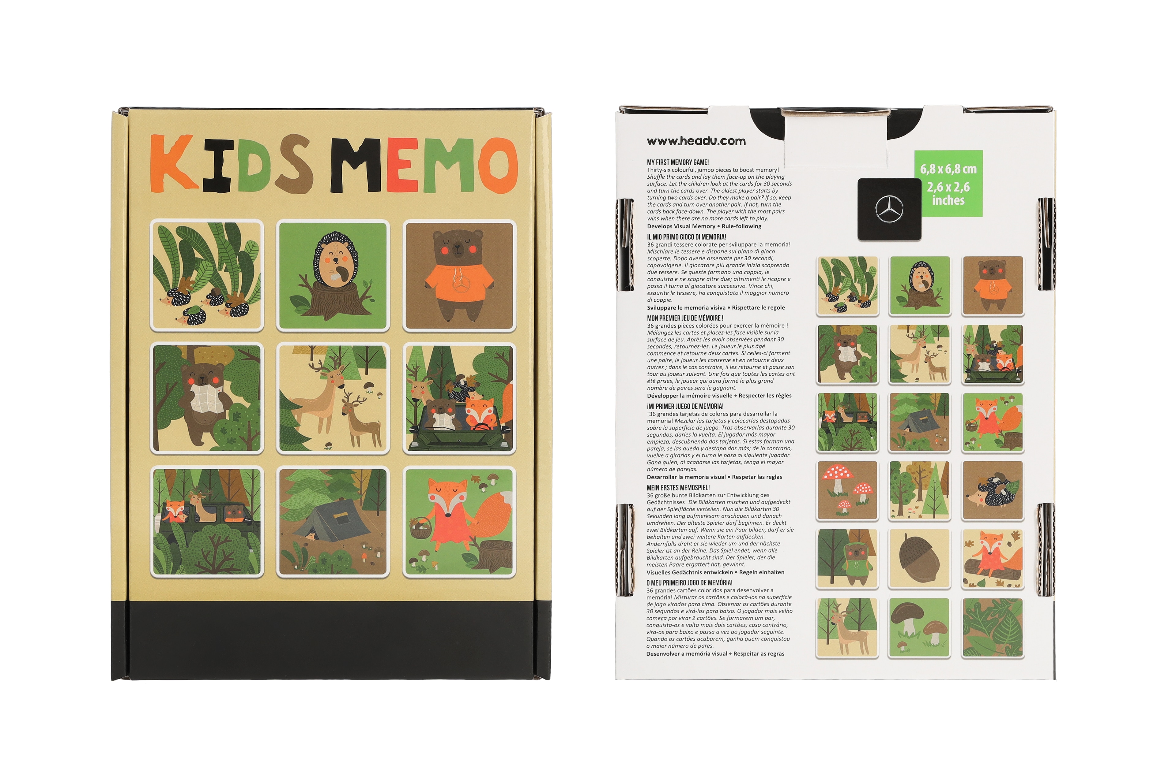Kids Memo, Wald - bunt, Pappe, Headu Kids Memo, Wald - bunt, Pappe, Headu