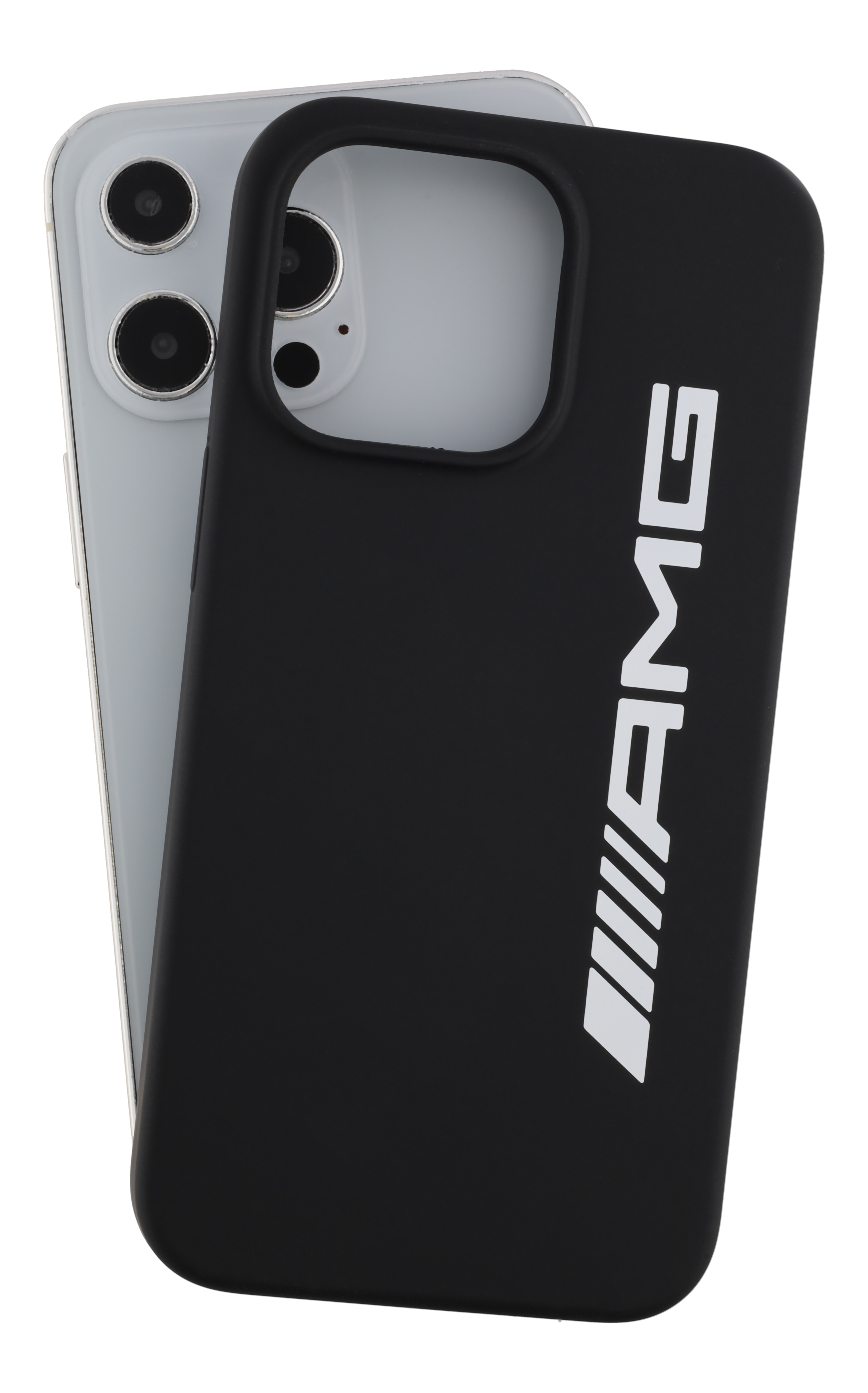 AMG Hülle für iPhone® 13 Pro - schwarz, Polycarbonat / Silikon / Mikrofaser AMG Hülle für iPhone® 13 Pro - schwarz, Polycarbonat / Silikon / Mikrofaser