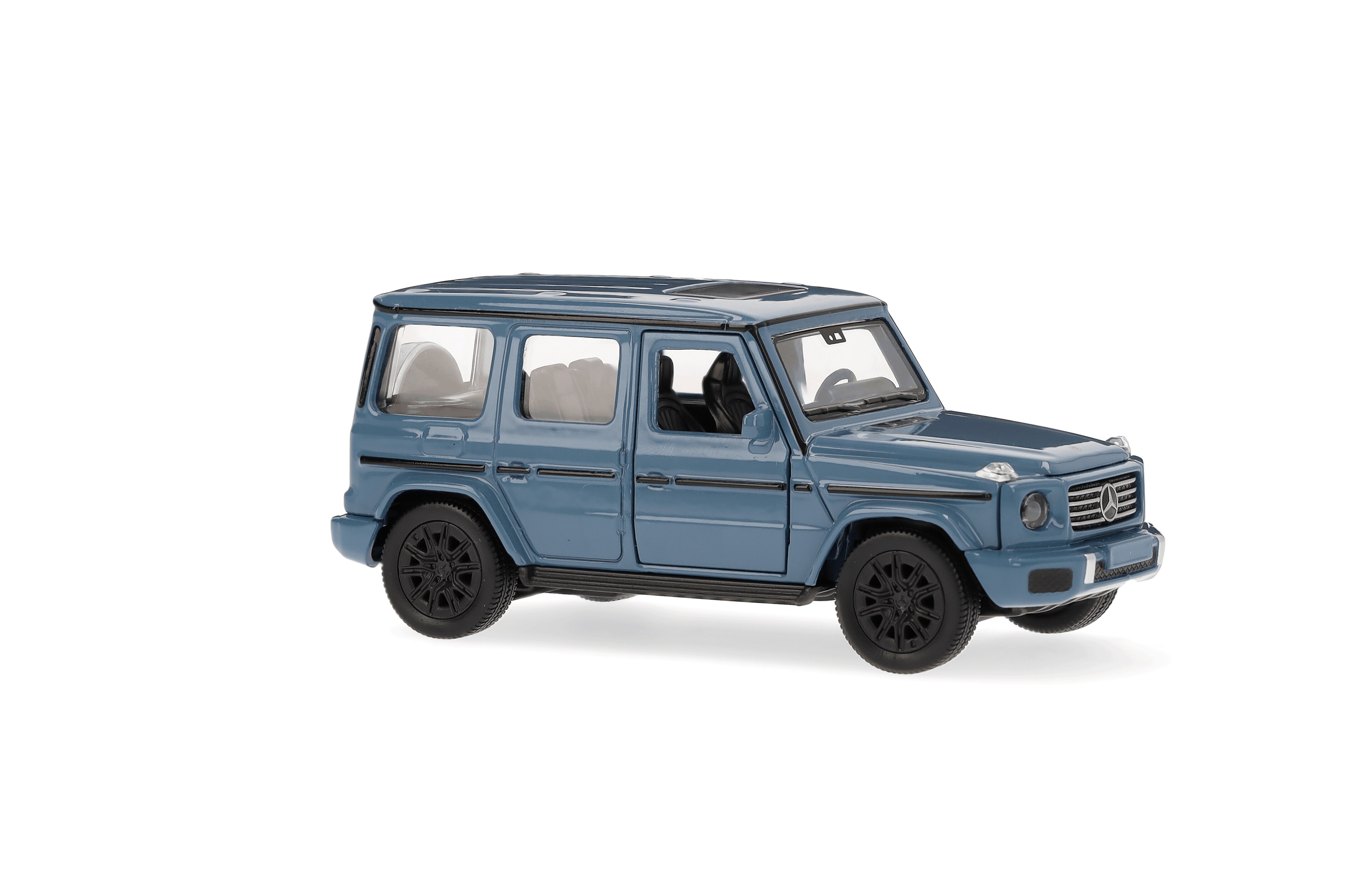 G-Klasse, Geländewagen, W465, Pullback - MANUFAKTUR vintageblau uni, Heinrich Bauer, 1:43