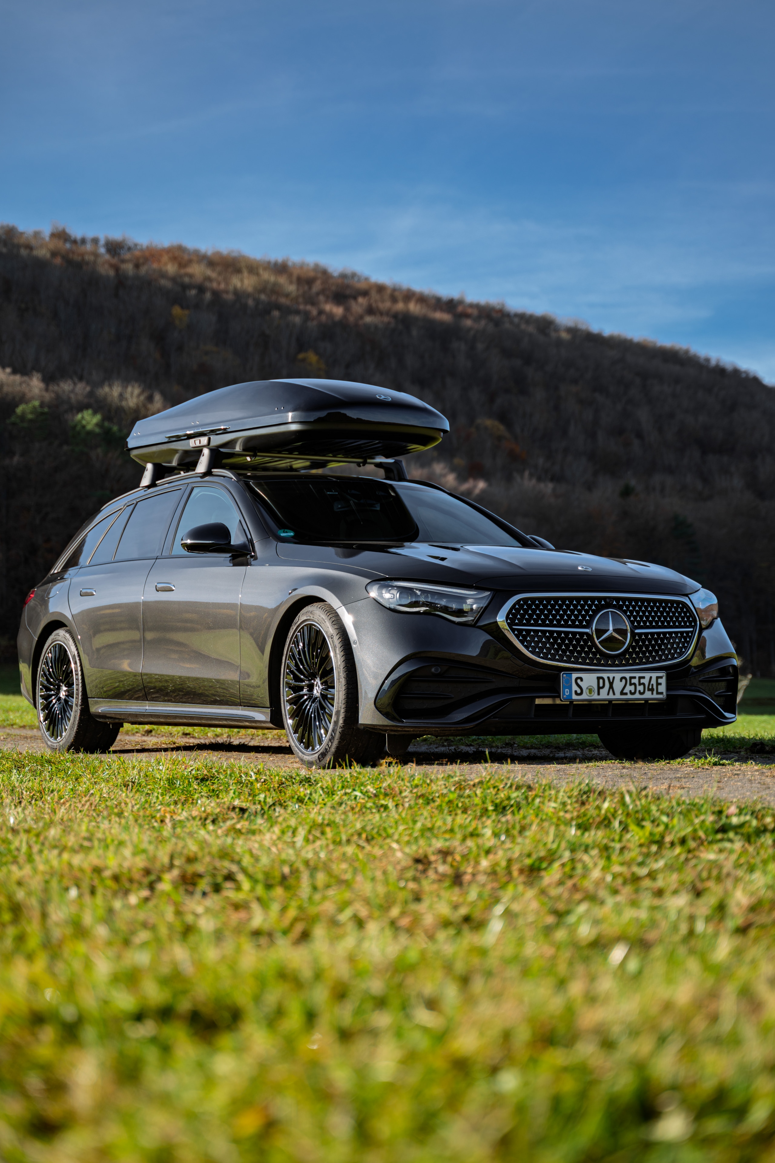 Mercedes-Benz Dachbox, XL, 590 Liter - Kunststoff, schwarz, Lack, glänzend