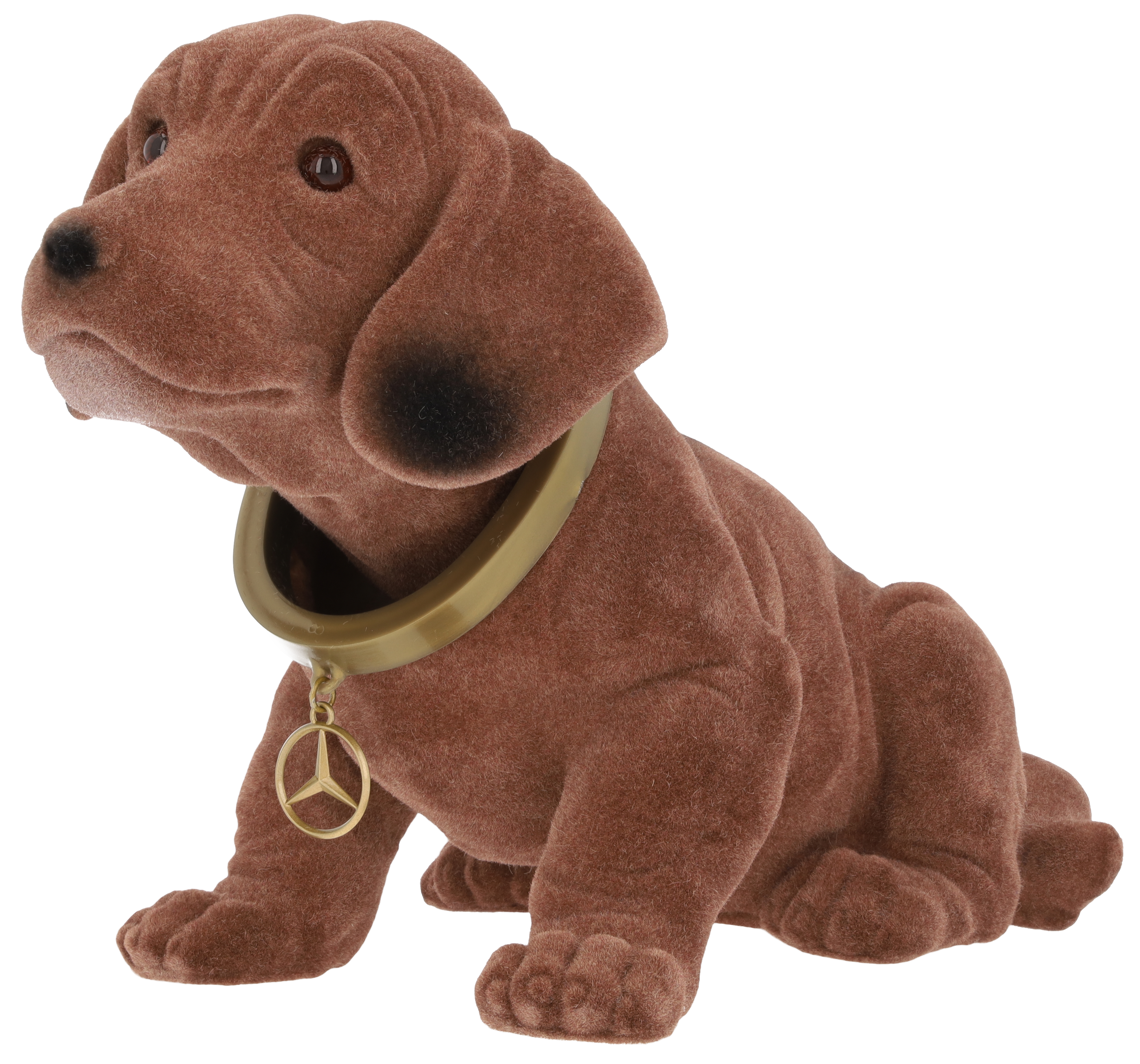 Wackeldackel - braun, Kunststoff