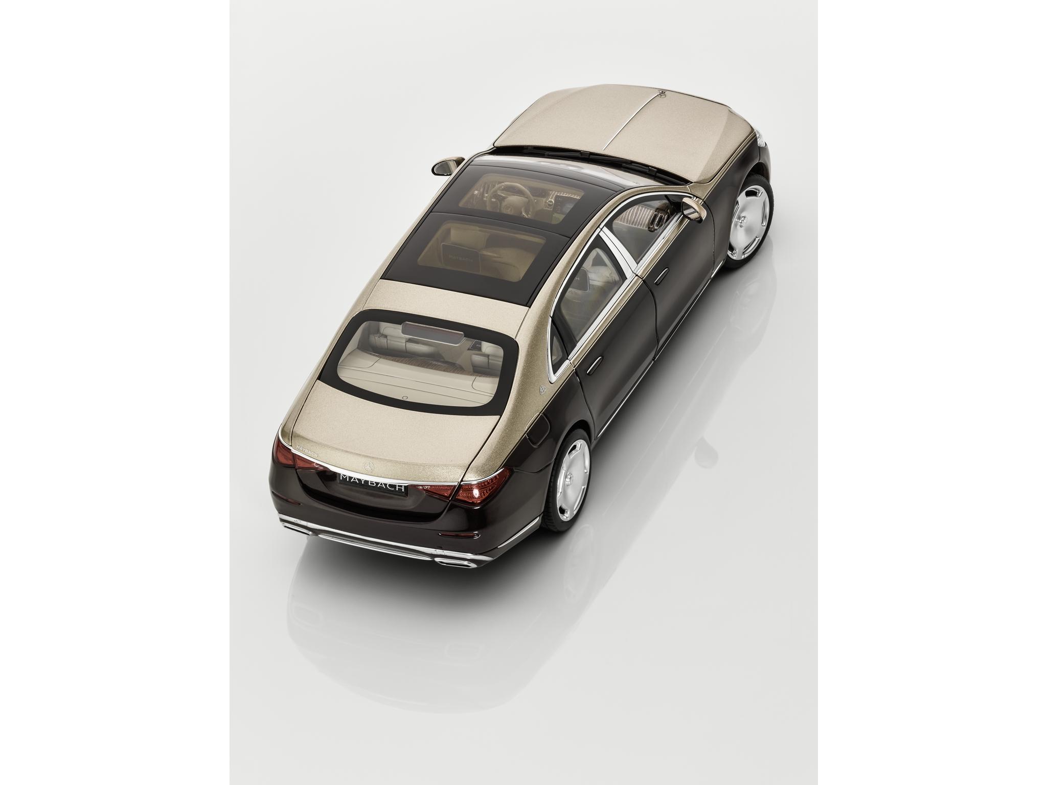 Mercedes-Maybach S 680 4MATIC, Limousine Langversion, X223 - braun / beige, Norev, 1:18