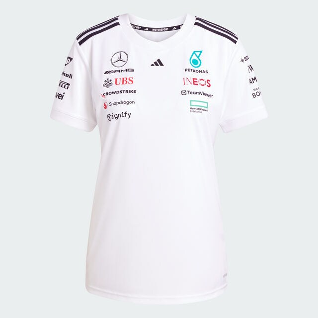 T-Shirt Damen, Fahrer, Mercedes-AMG F1 - weiß, XL