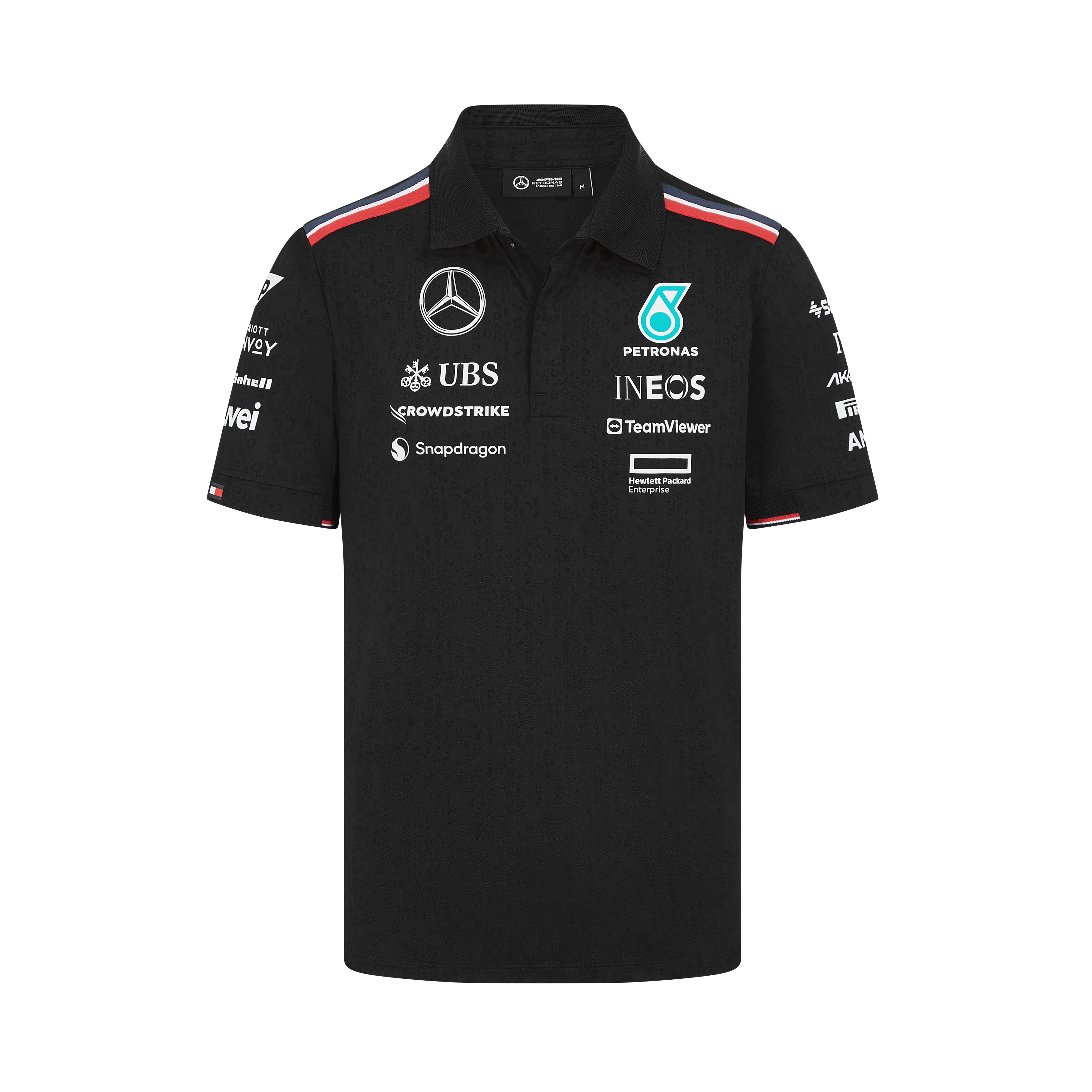 Poloshirt Herren, Team, Mercedes-AMG F1 - schwarz, XXL
