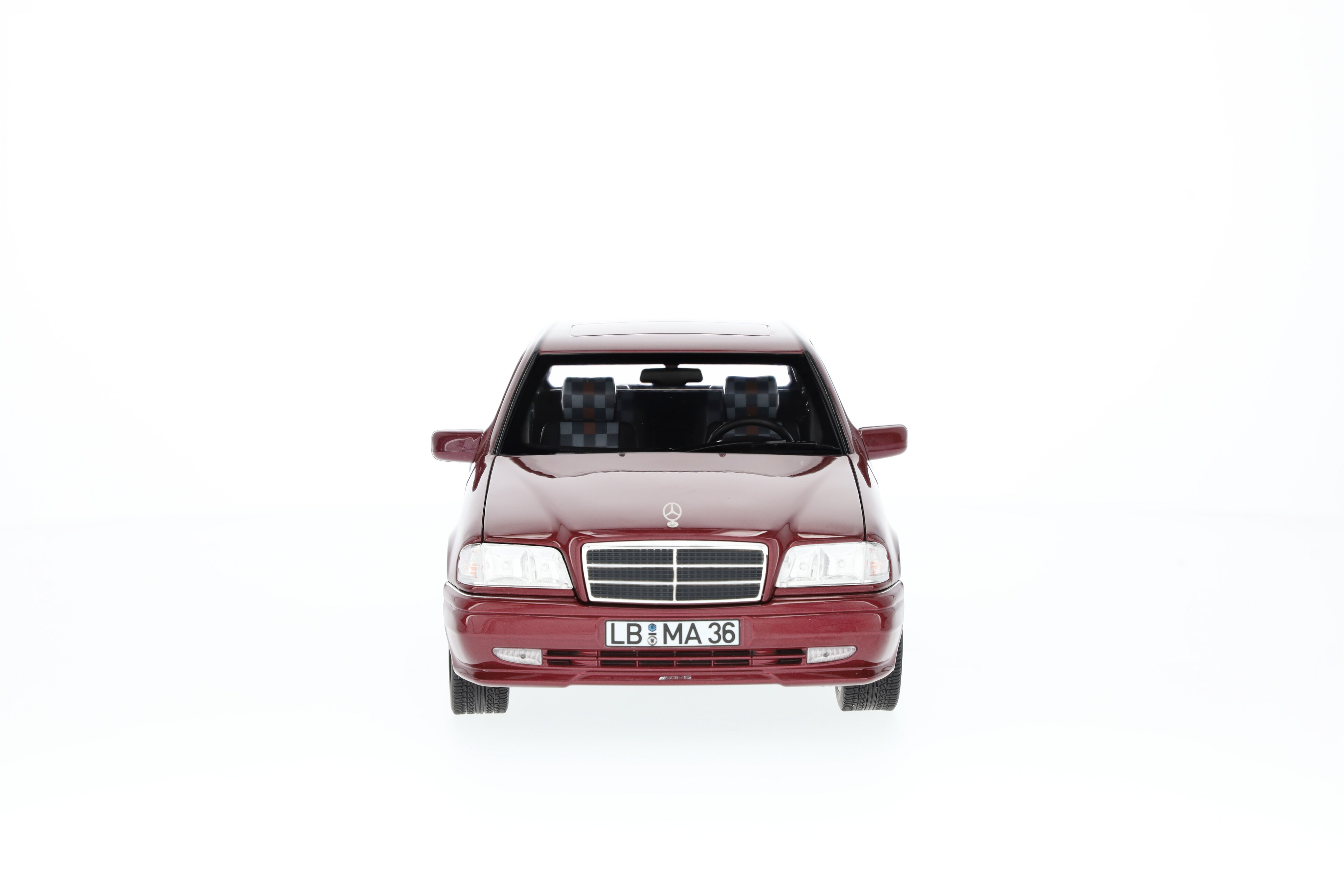 C 36 AMG Limousine W 202 (1993-1997) - almandinrot, Norev, 1:18