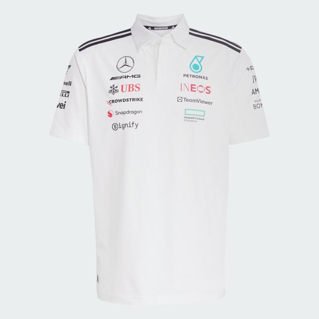 Poloshirt Herren, Team, Mercedes-AMG F1 - weiß, S