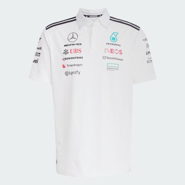 Poloshirt Herren, Team, Mercedes-AMG F1 - weiß, M Poloshirt Herren, Team, Mercedes-AMG F1 - weiß, M