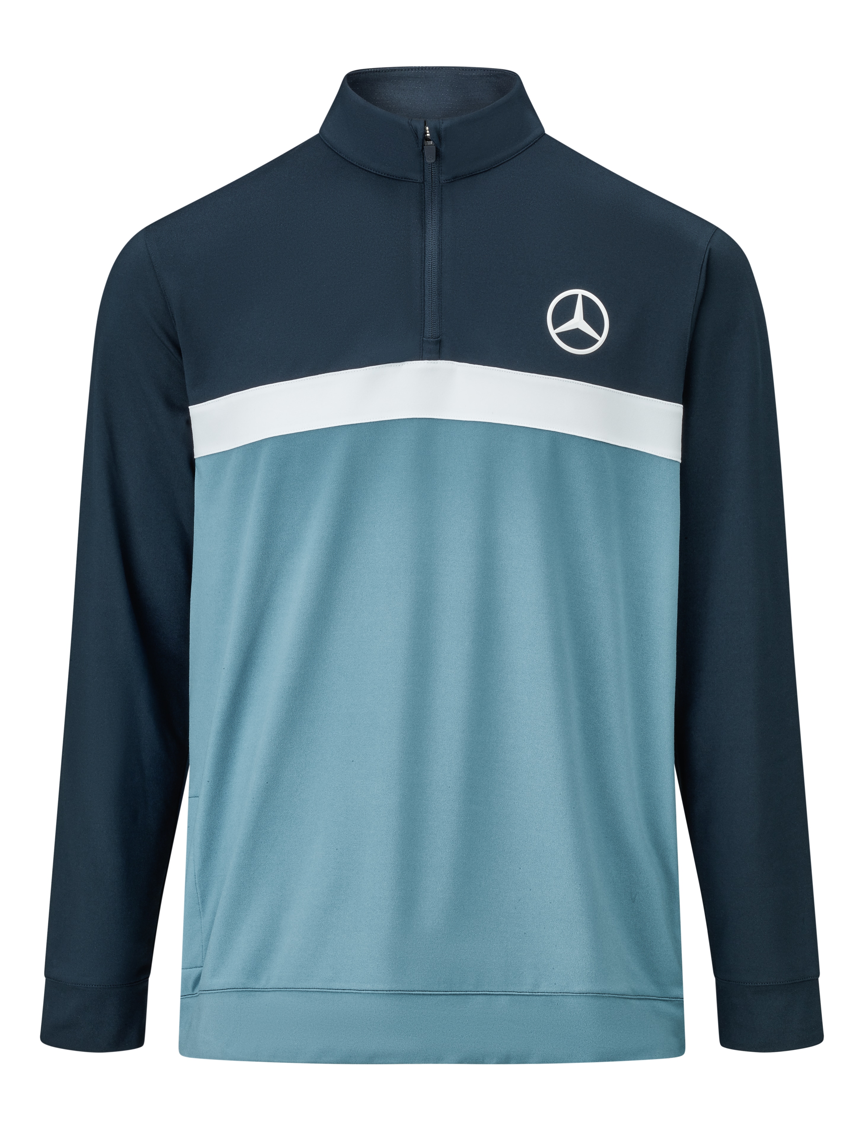 Golf-Sweater Herren, Pure Colorblock - navy / Zen Blue / white, M