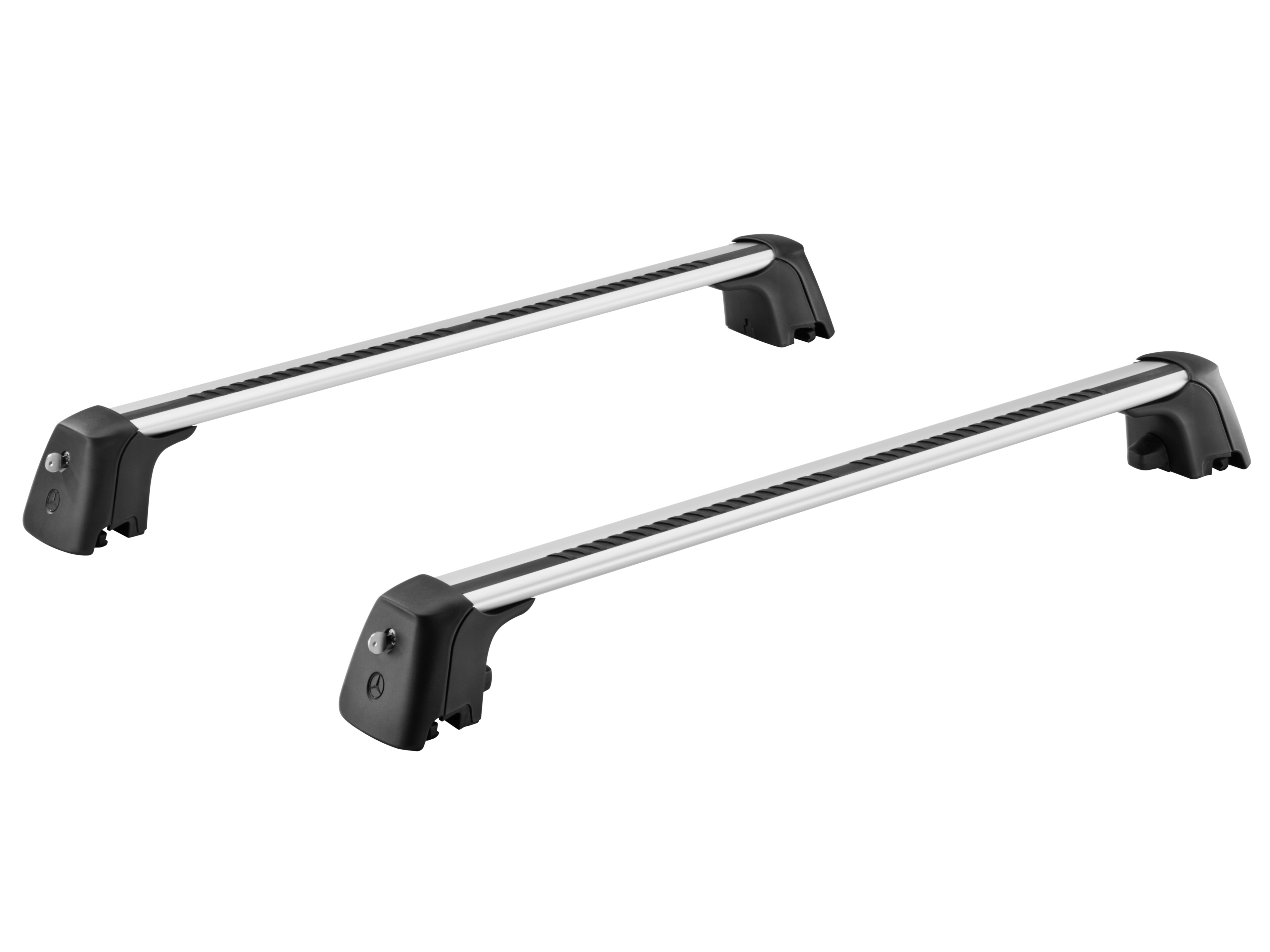 Relingträger - Aluminium / Stahl / Kunststoff, silberfarben / schwarz