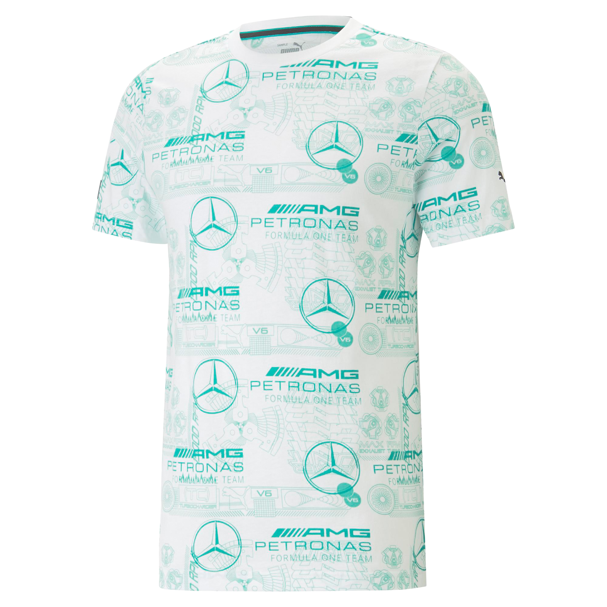 T-Shirt, Mercedes-AMG F1 - weiß, S