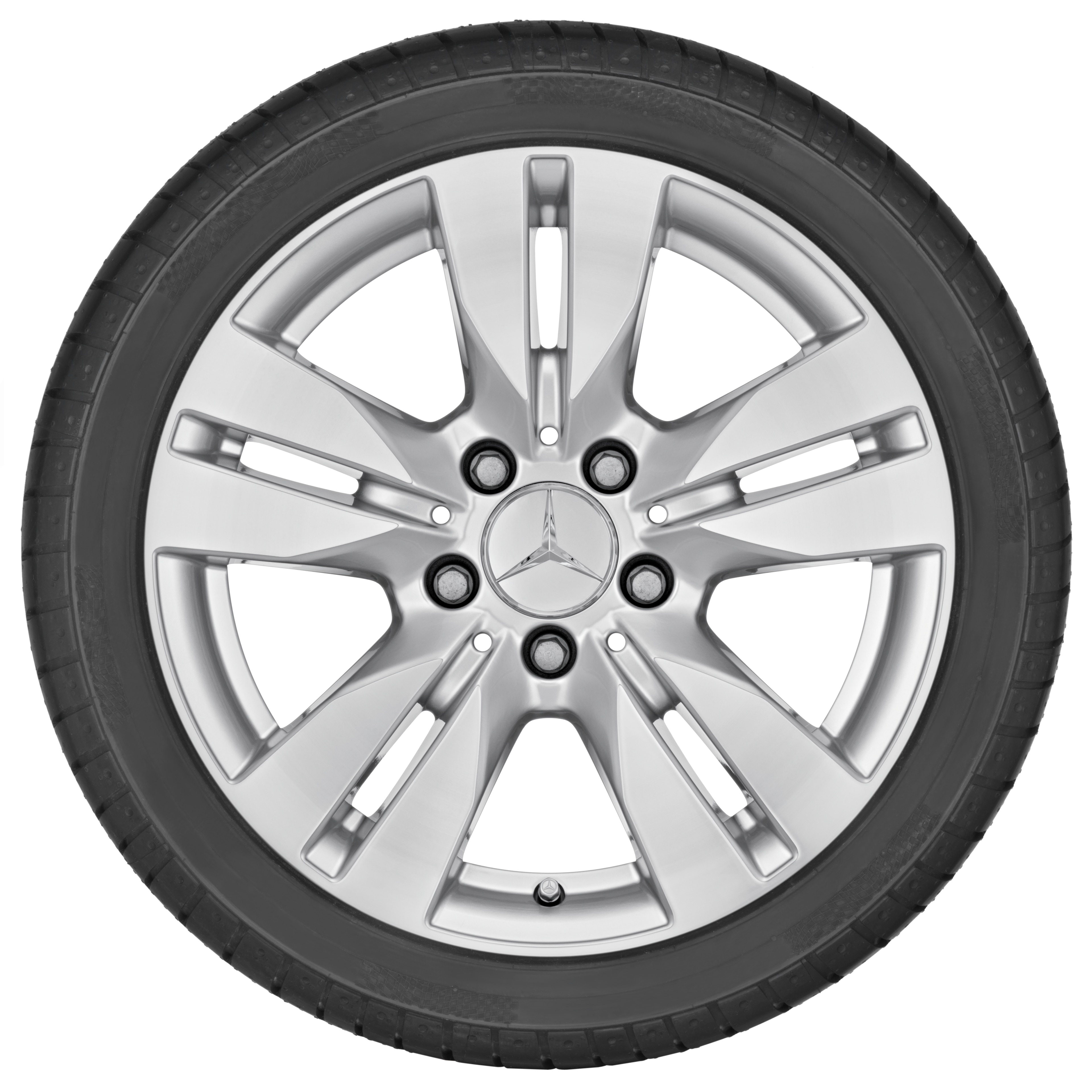 5-Doppelspeichen-Rad, 43,2 cm (17 Zoll) - 7,5 J x 17 ET 47, titansilber