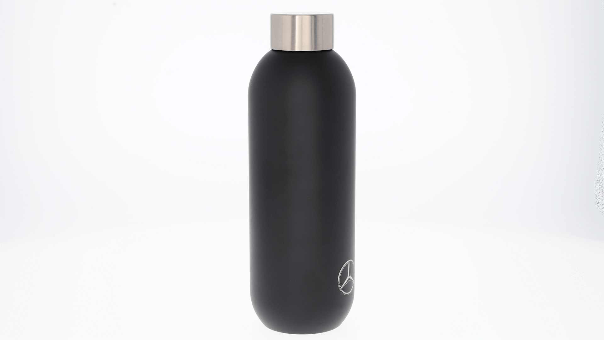 Isoliertrinkflasche - schwarz, Edelstahl / Polypropylen / Silikon, Stelton, 600 ml Isoliertrinkflasche - schwarz, Edelstahl / Polypropylen / Silikon, Stelton, 600 ml