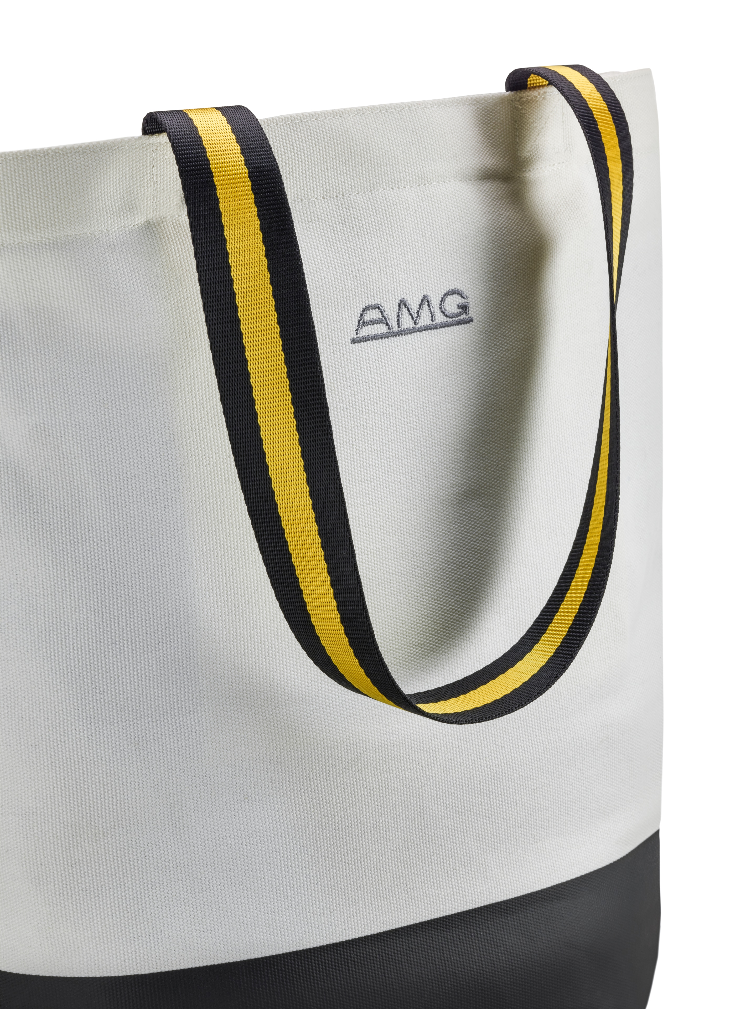 AMG Einkaufstasche - offwhite / schwarz, Baumwolle