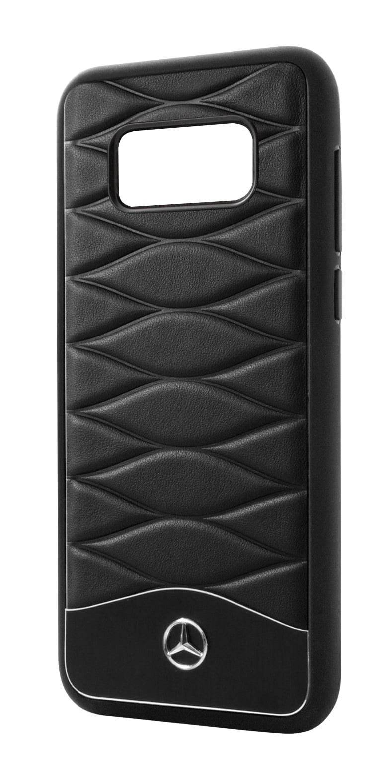 Hülle für Samsung Galaxy S8 - schwarz, Polycarbonat / Rindleder