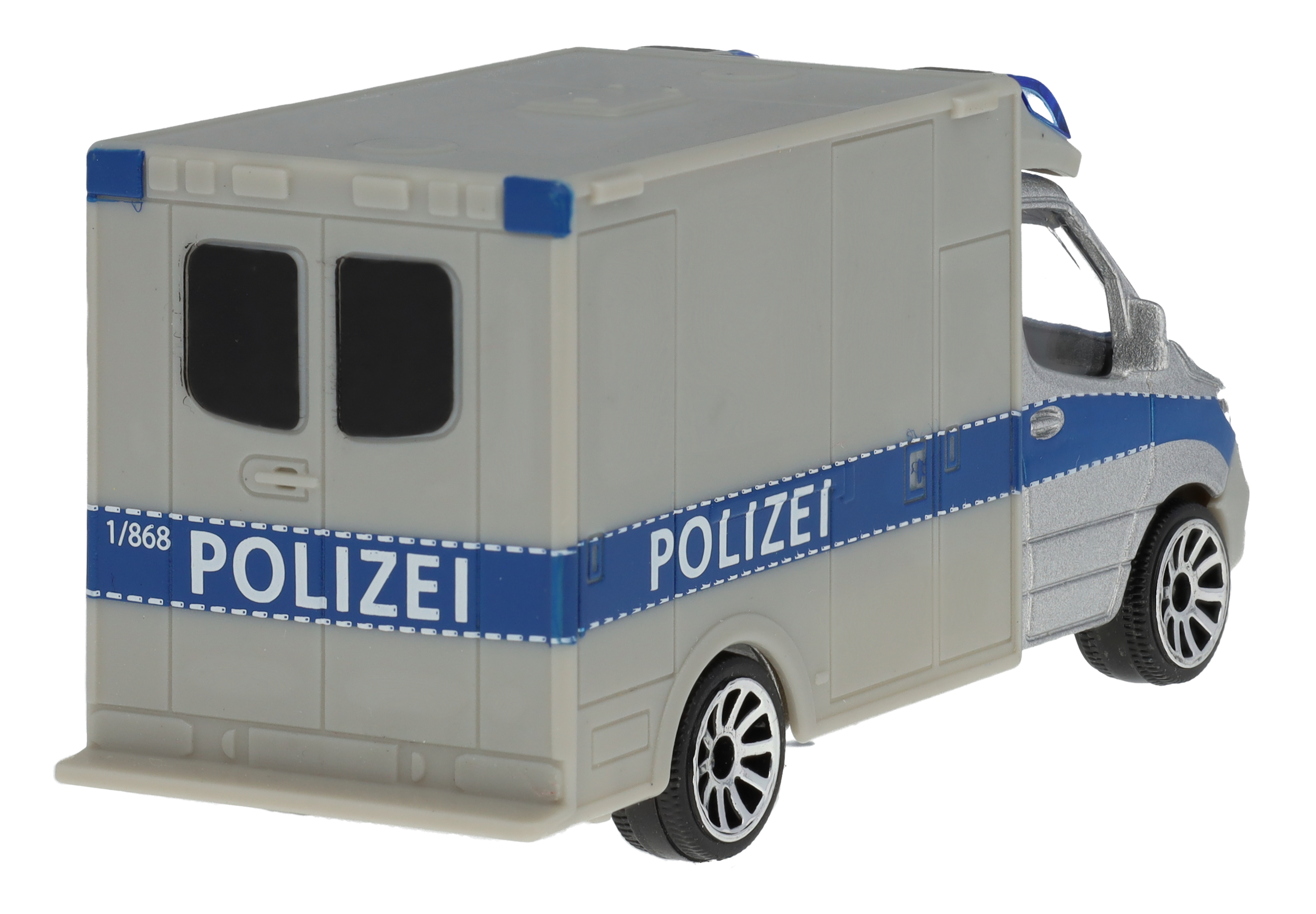 Sprinter, Polizei - silberfarben, Majorette, 7,62 cm (3 Zoll)