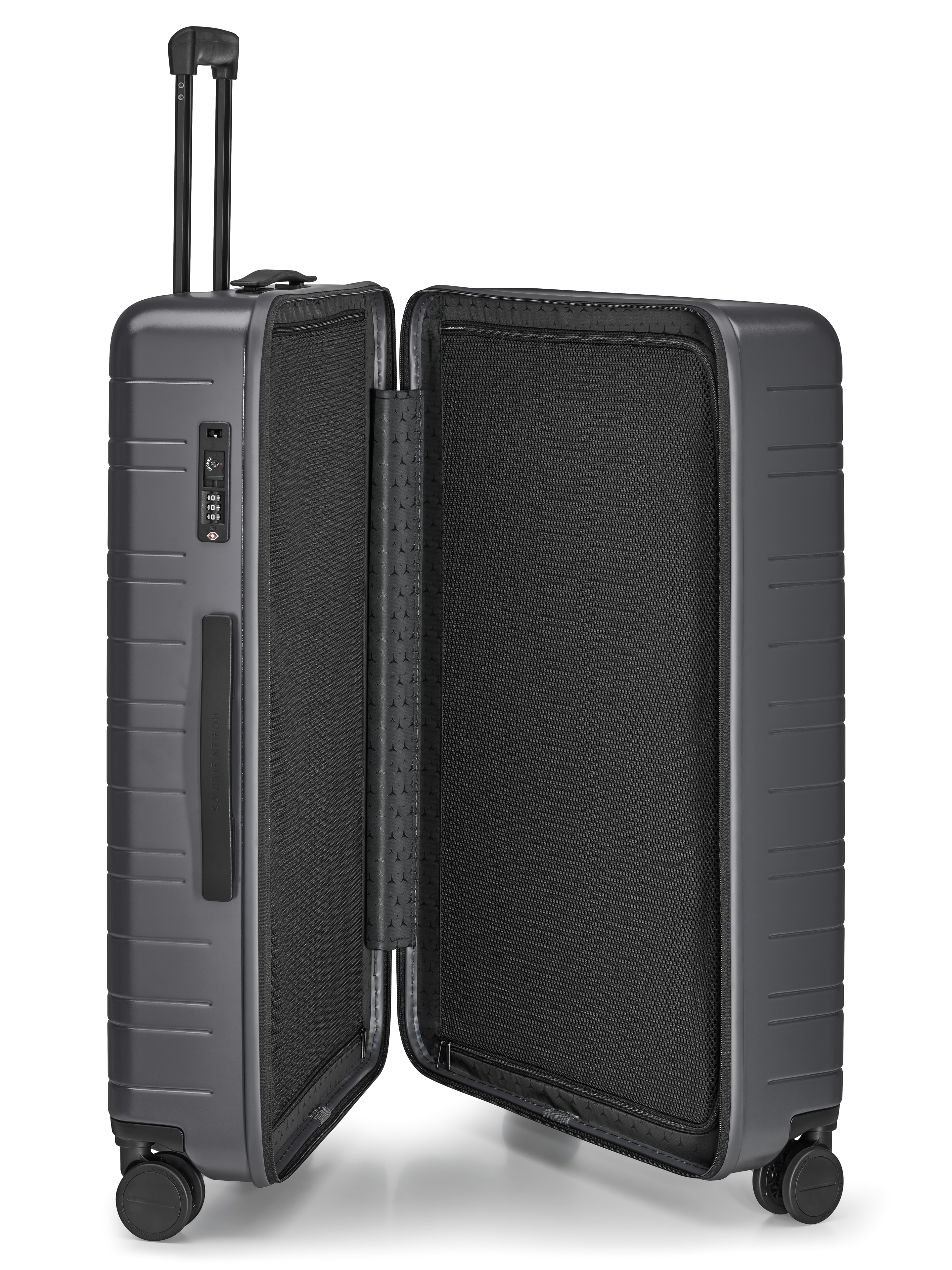 Koffer, H7 - graphit, Polycarbonat / Polyester, HORIZN STUDIOS, 90 l