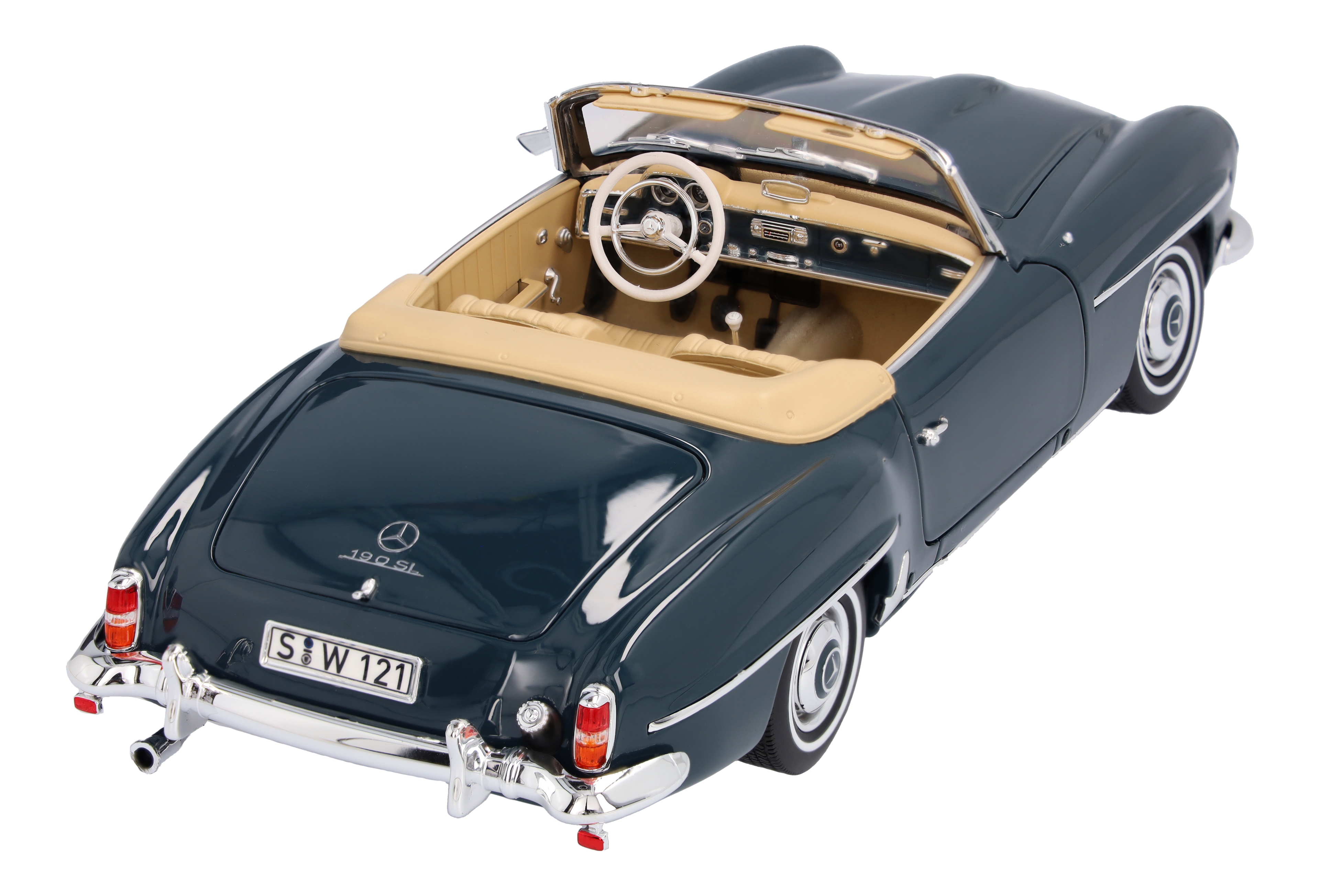 190 SL Roadster W 121 (1954-1963) - graublau, Norev, 1:18 190 SL Roadster W 121 (1954-1963) - graublau, Norev, 1:18