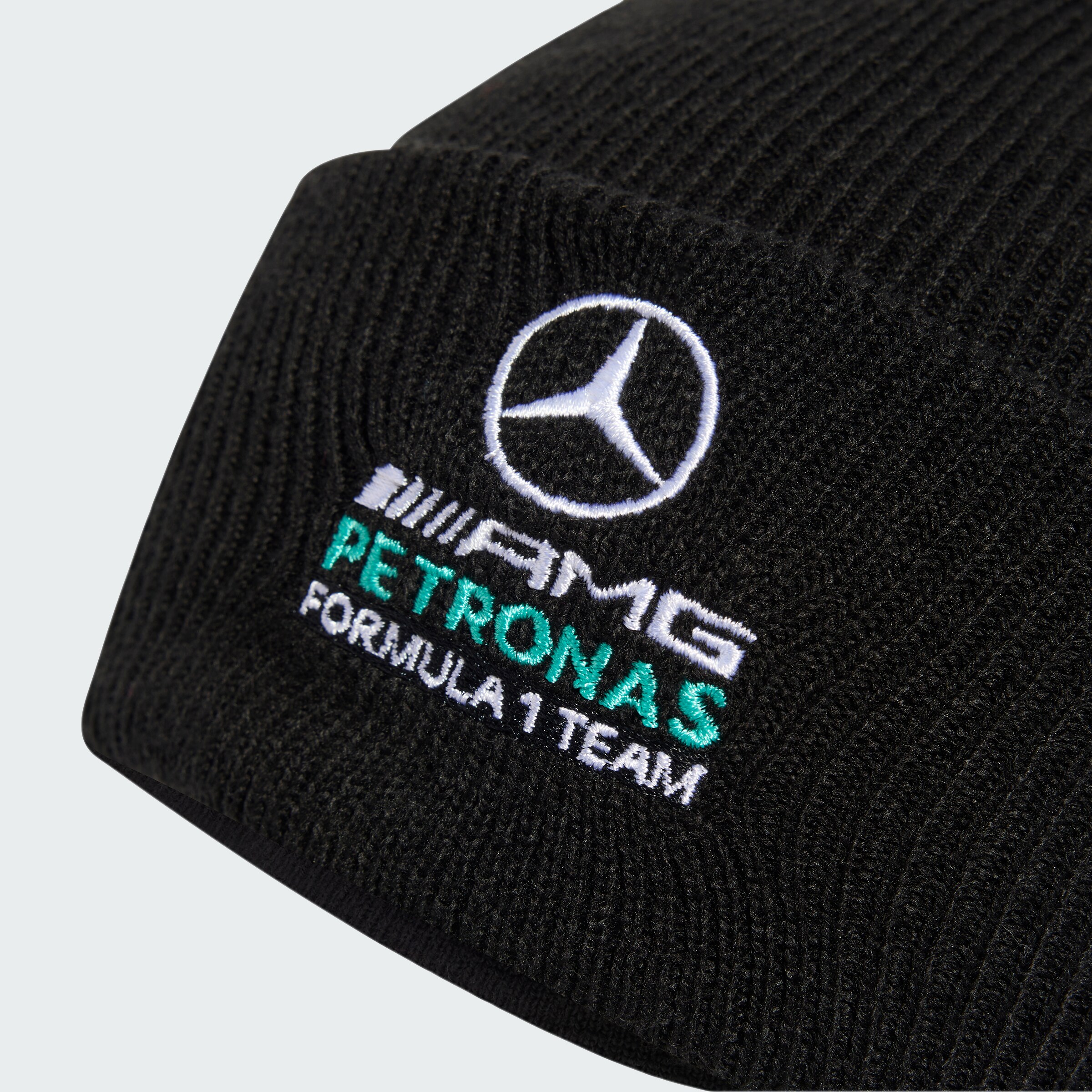 Strickmütze, Mercedes-AMG F1 - schwarz, Polyacryl