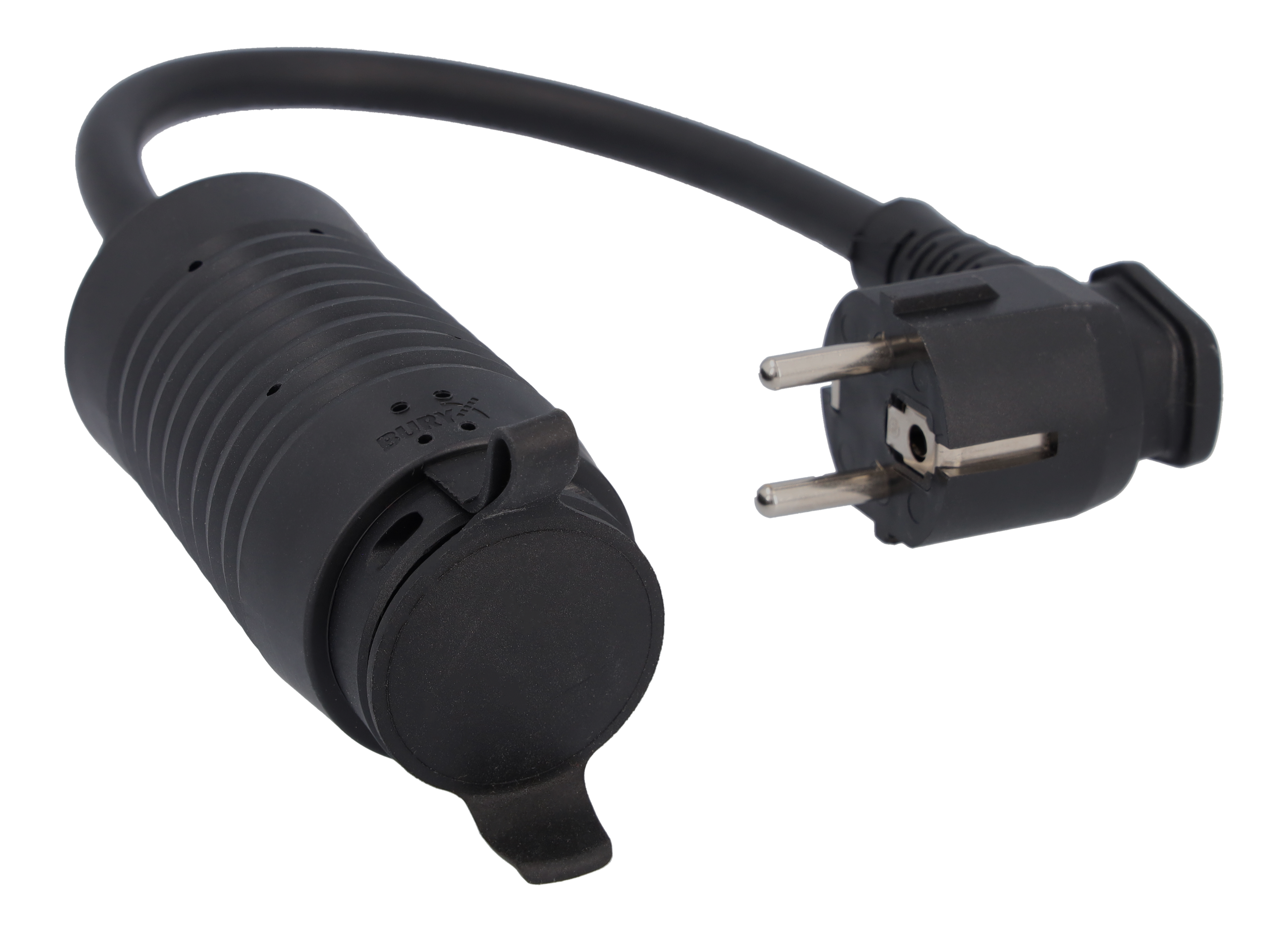 Flexibles Ladesystem Pro, Adapter, Typ E/F (EU) - Kunststoff, schwarz, LL/RL