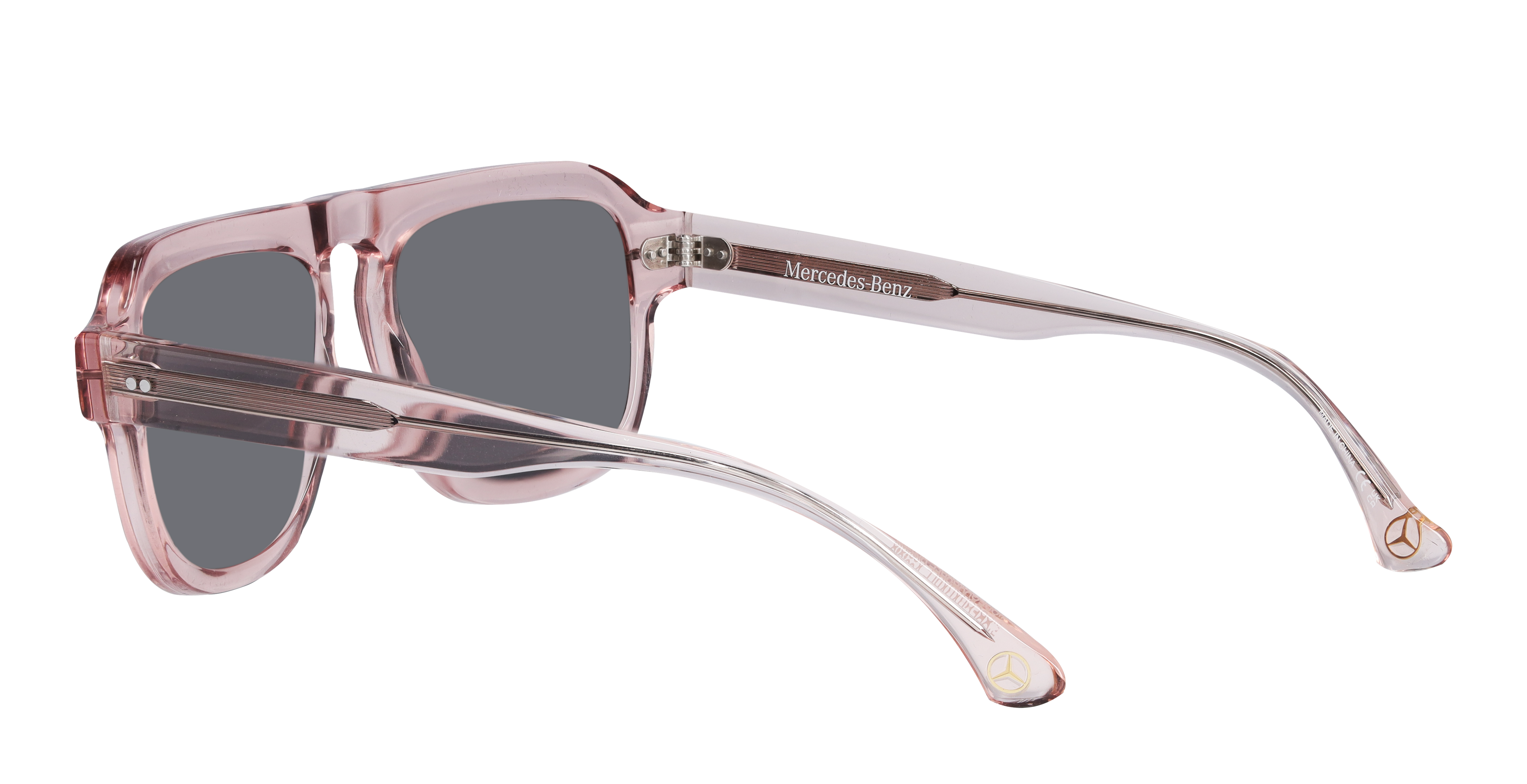 Sonnenbrille, Unisex - roségold / bronzefarben, Acetat, transparent Sonnenbrille, Unisex - roségold / bronzefarben, Acetat, transparent