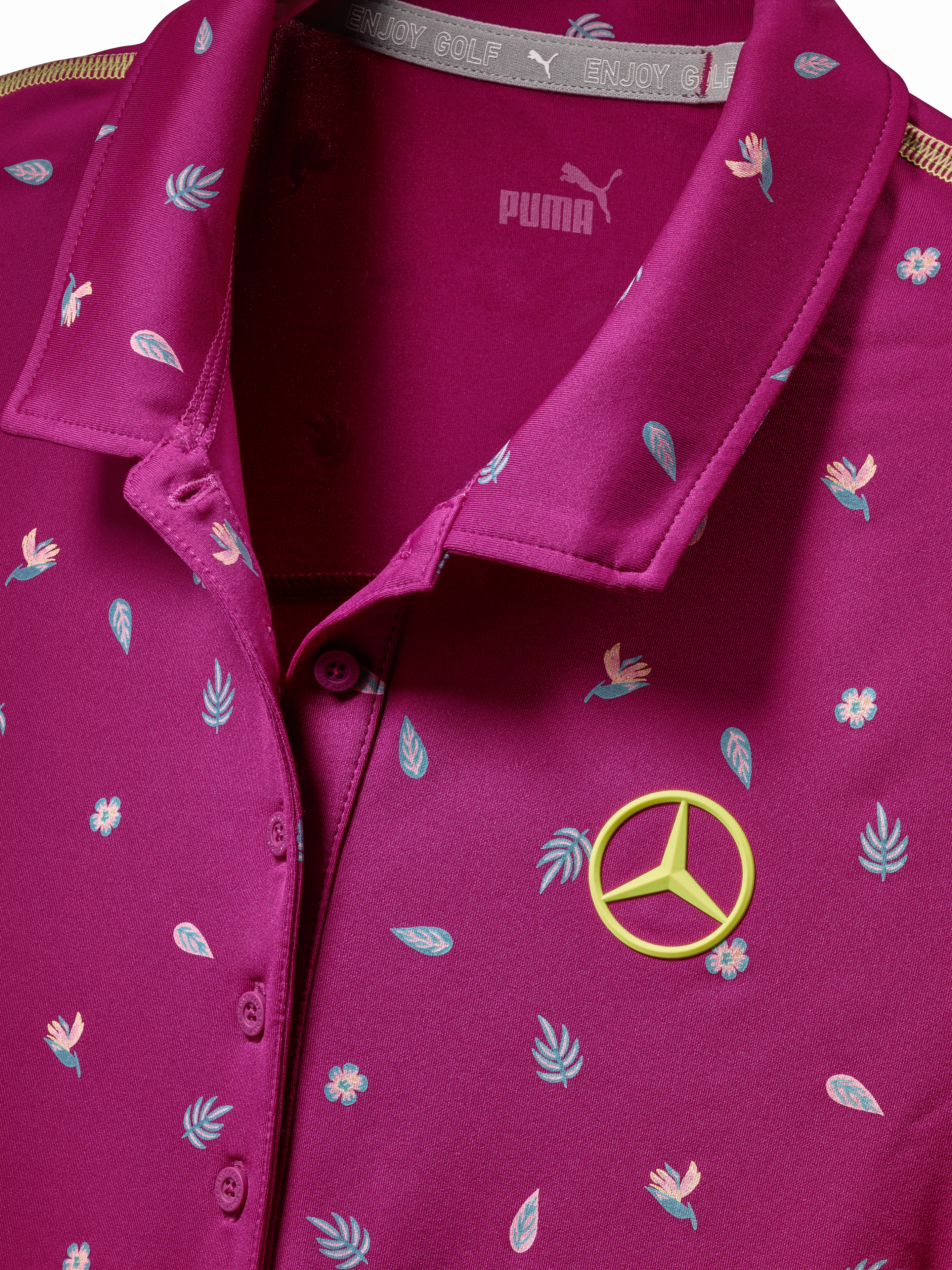 Golf-Poloshirt Damen - fuchsia, XL