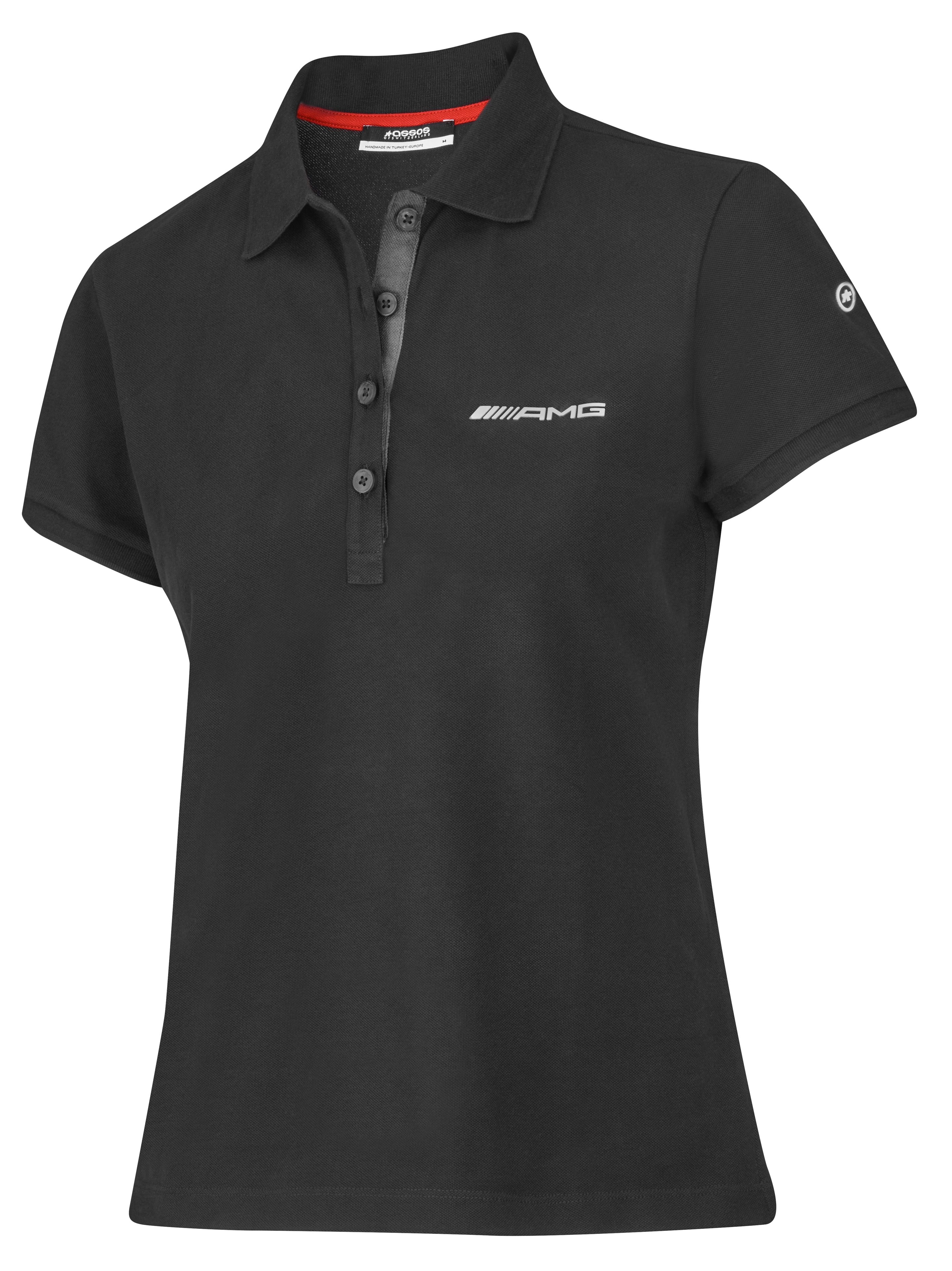 AMG Poloshirt Damen - schwarz, L