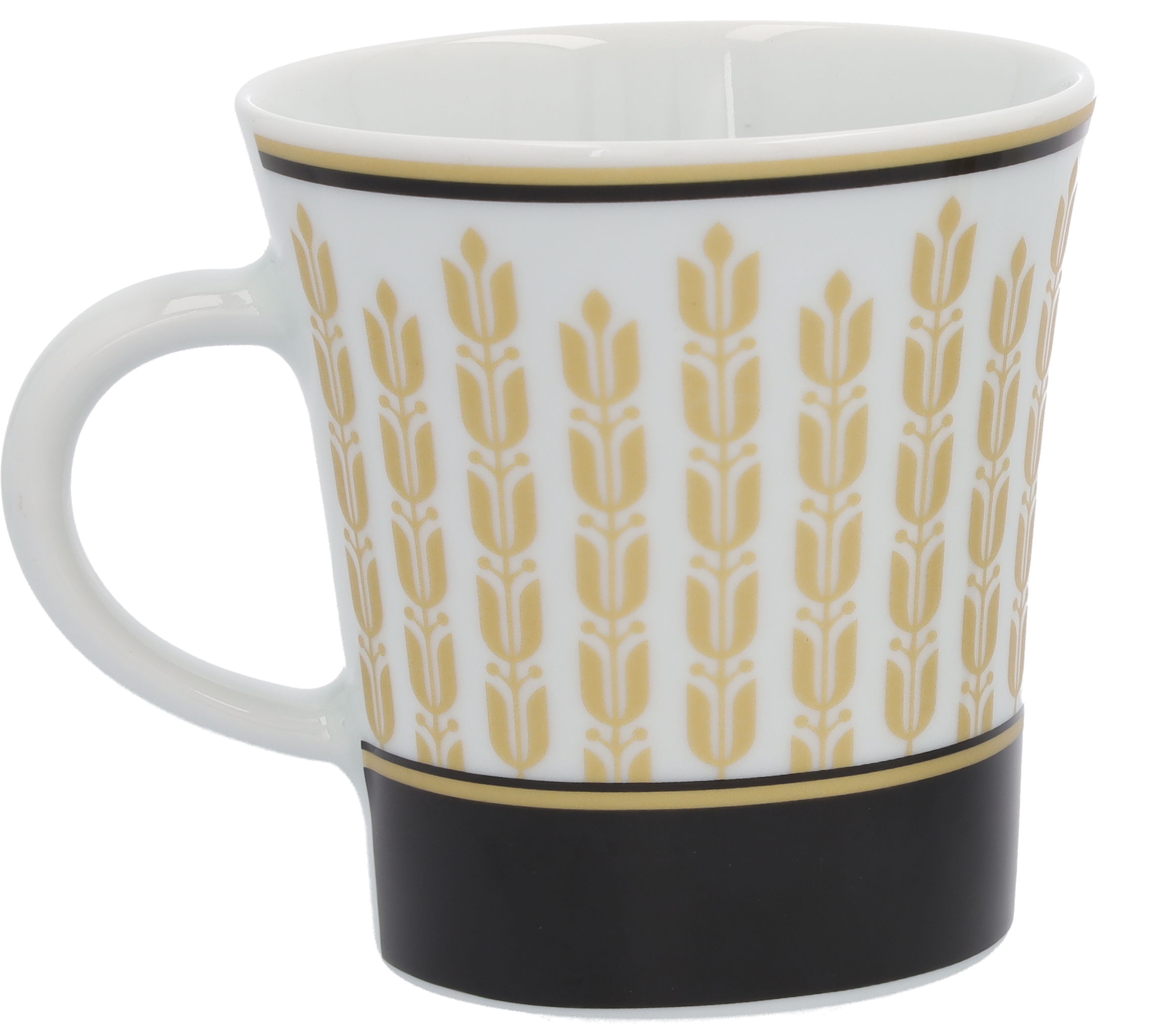 Kaffeebecher - schwarz / weiß / goldfarben, Porzellan, 300 ml, Kahla Kaffeebecher - schwarz / weiß / goldfarben, Porzellan, 300 ml, Kahla