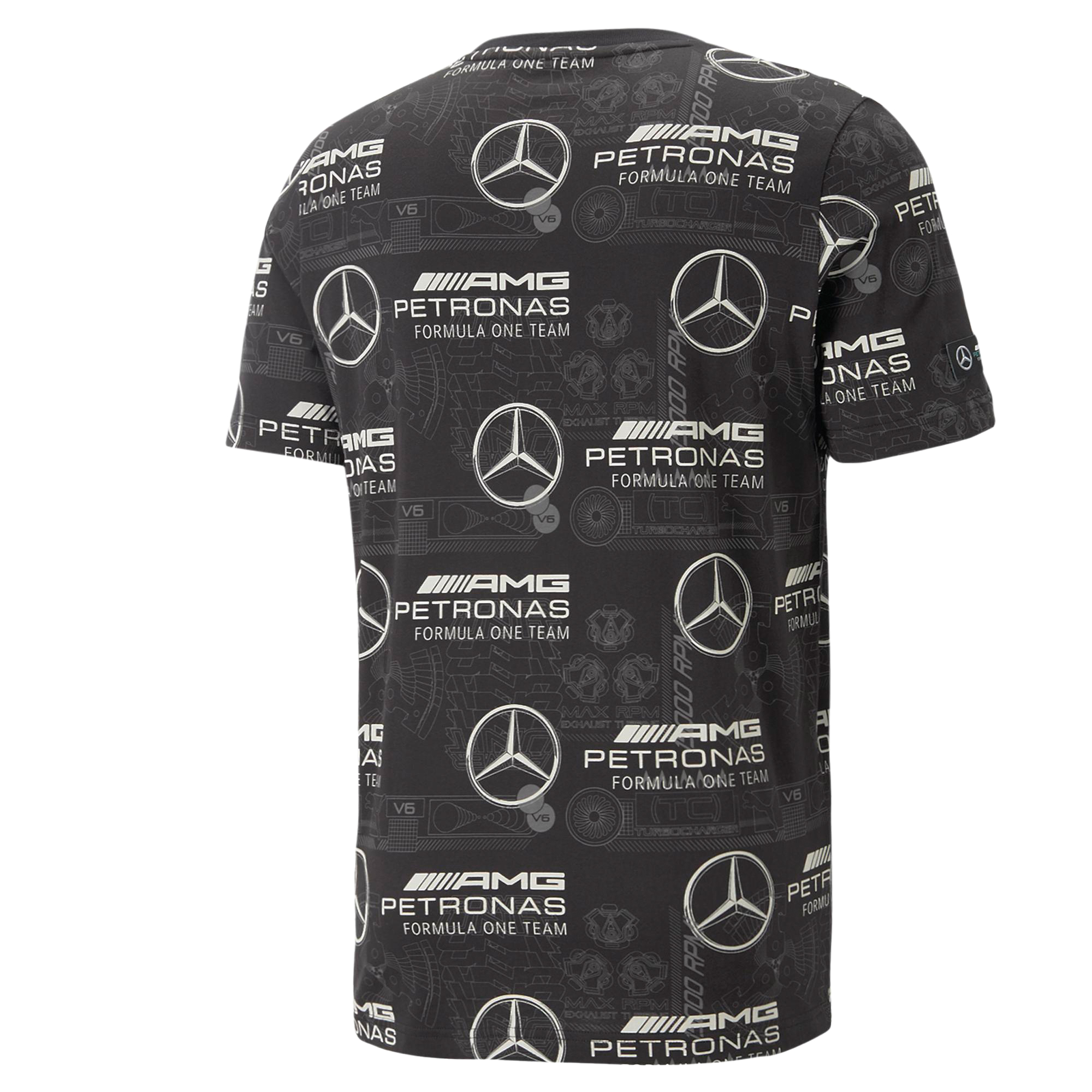 T-Shirt, Mercedes-AMG F1 - schwarz, XS