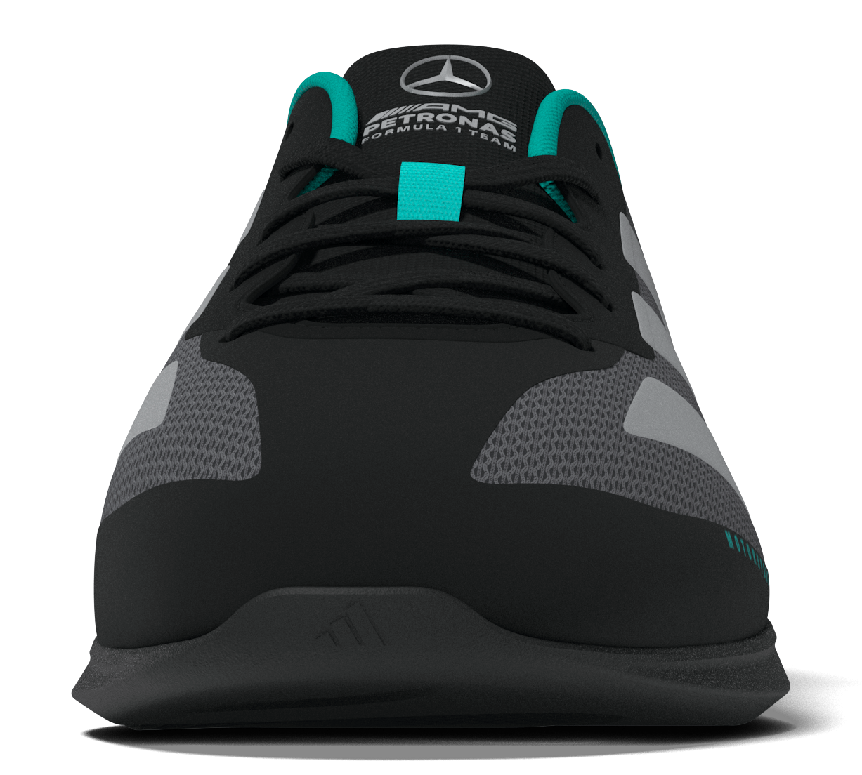 Sneakers, Feroza Base, Mercedes-AMG F1 - schwarz / silberfarben, 8, adidas