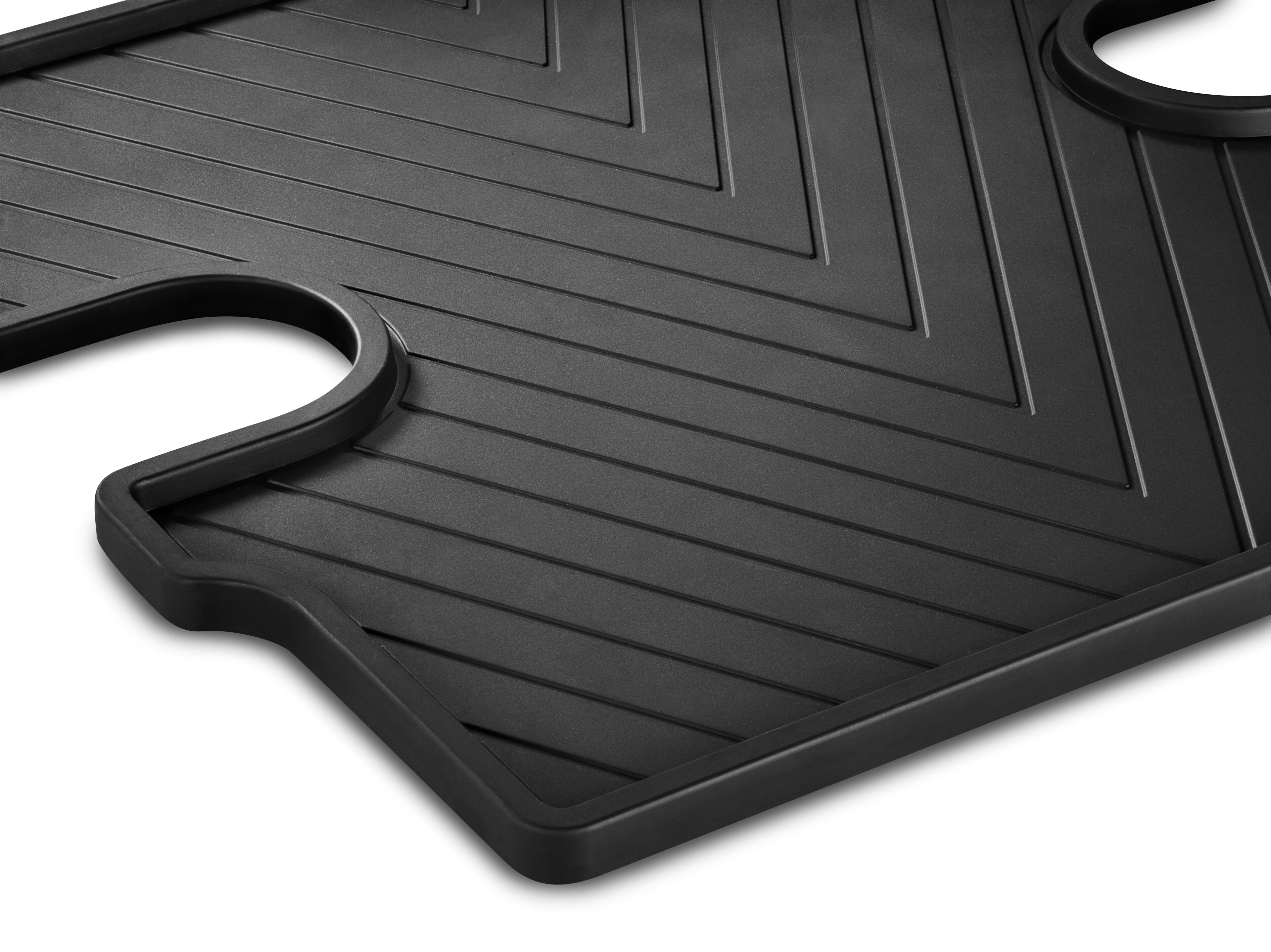 Allwettermatten, Mittelmatte, ohne S23 (Beifahrersitz 2-Sitzer), 1-teilig - LL/RL, schwarz