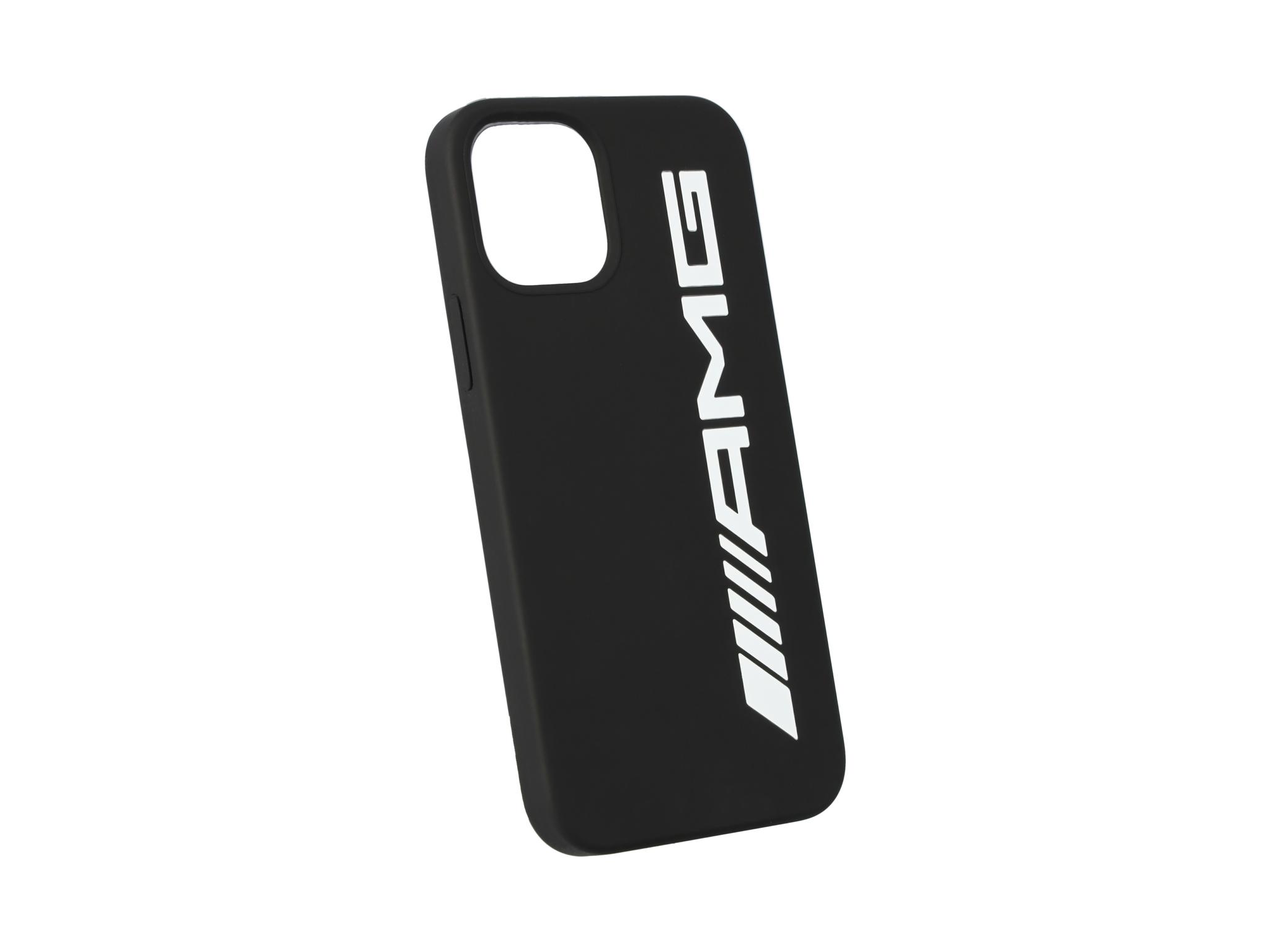 AMG Hülle für iPhone® 12 Pro/iPhone® 12 - schwarz / weiß, Polycarbonat /  Silikon /  Mikrofaser