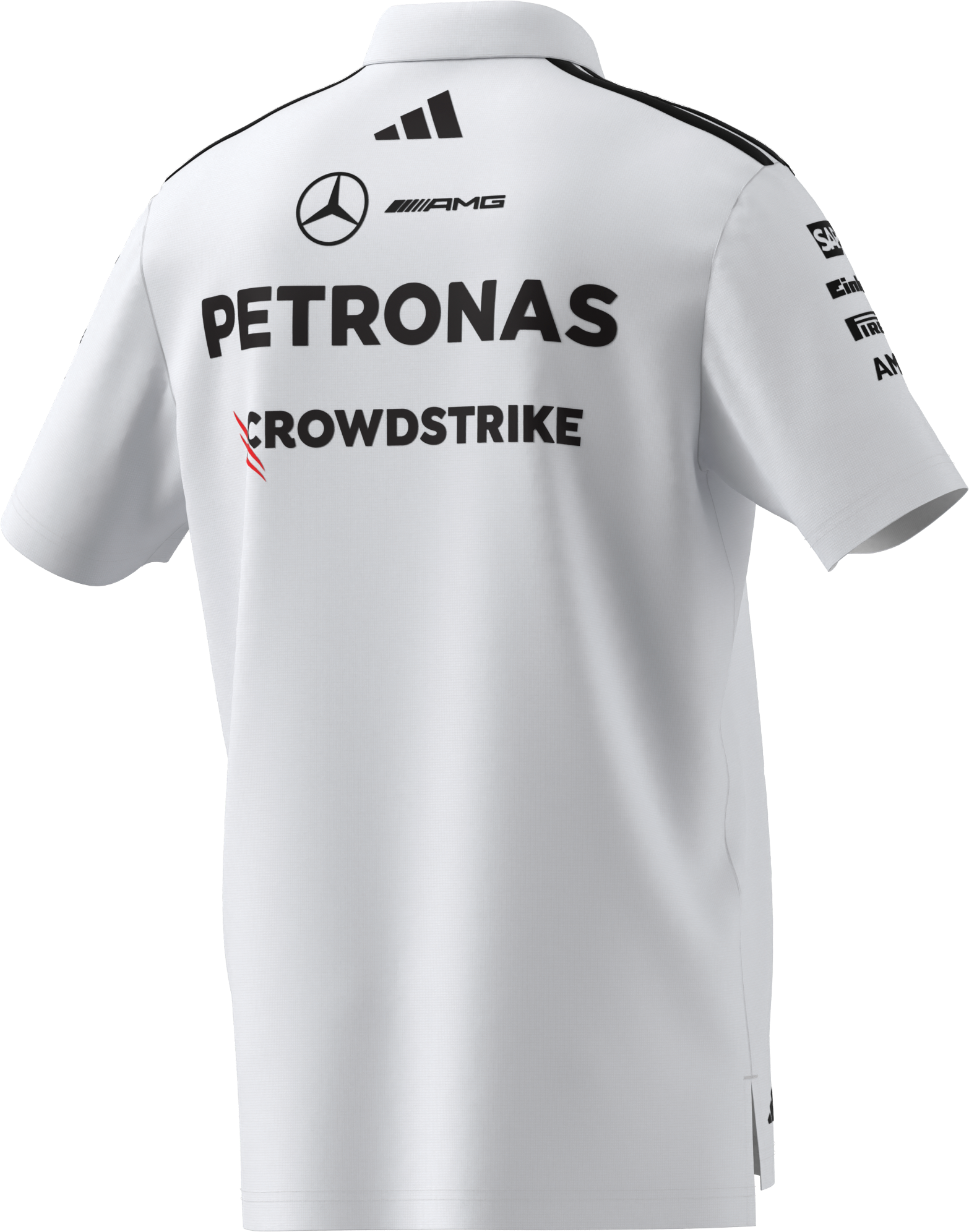 Poloshirt Herren, Team, Mercedes-AMG F1 - weiß, L