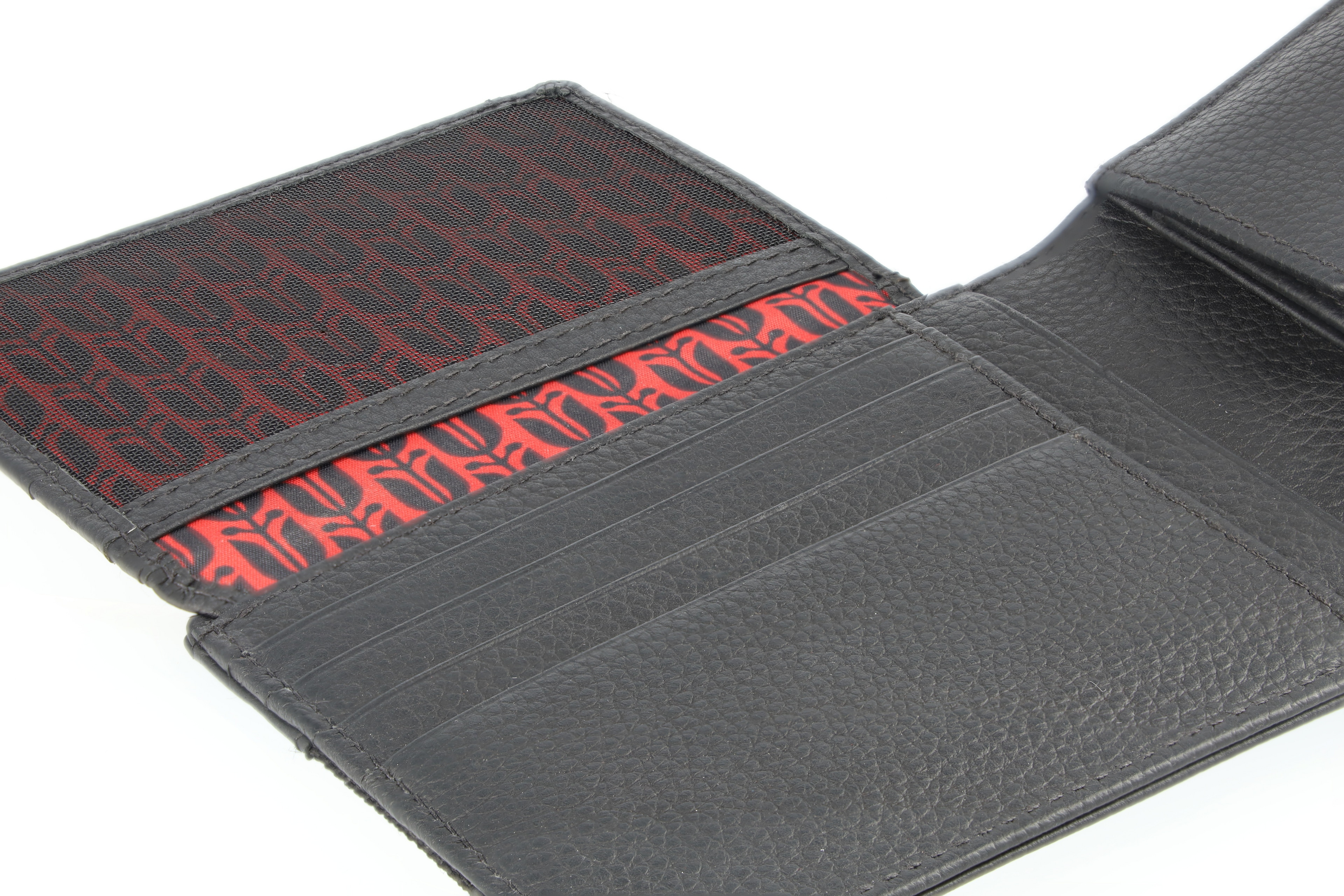 Geldbörse Herren, Classic - schwarz, Leder / Polyamid (recycelt) Geldbörse Herren, Classic - schwarz, Leder / Polyamid (recycelt)