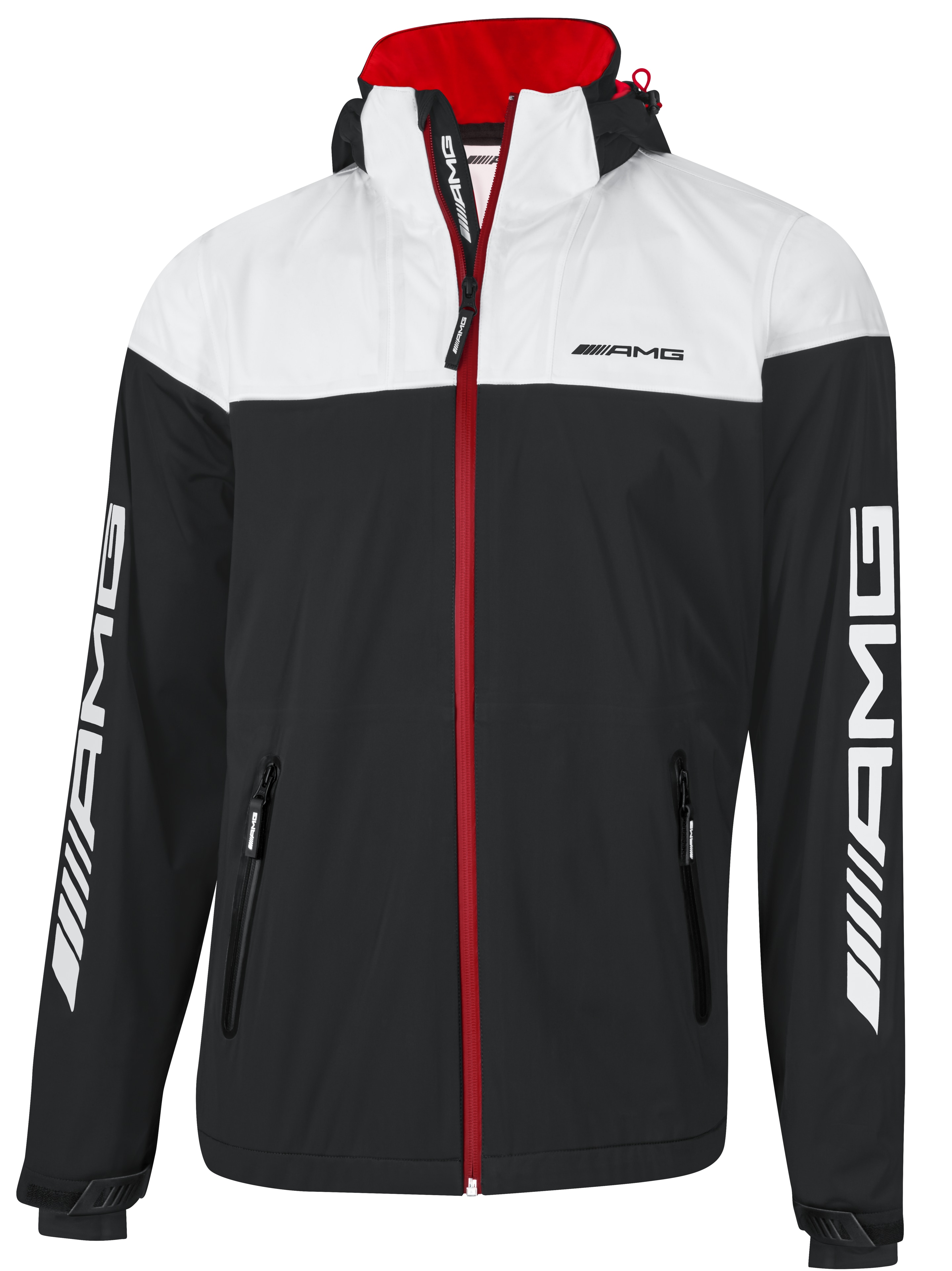 AMG Softshelljacke Herren - schwarz / weiß, S