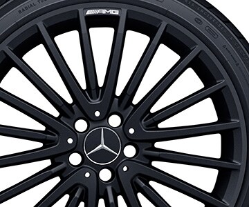 AMG Vielspeichen-Rad, 50,8 cm (20 Zoll) - 8 J x 20 ET 43,5, schwarz matt