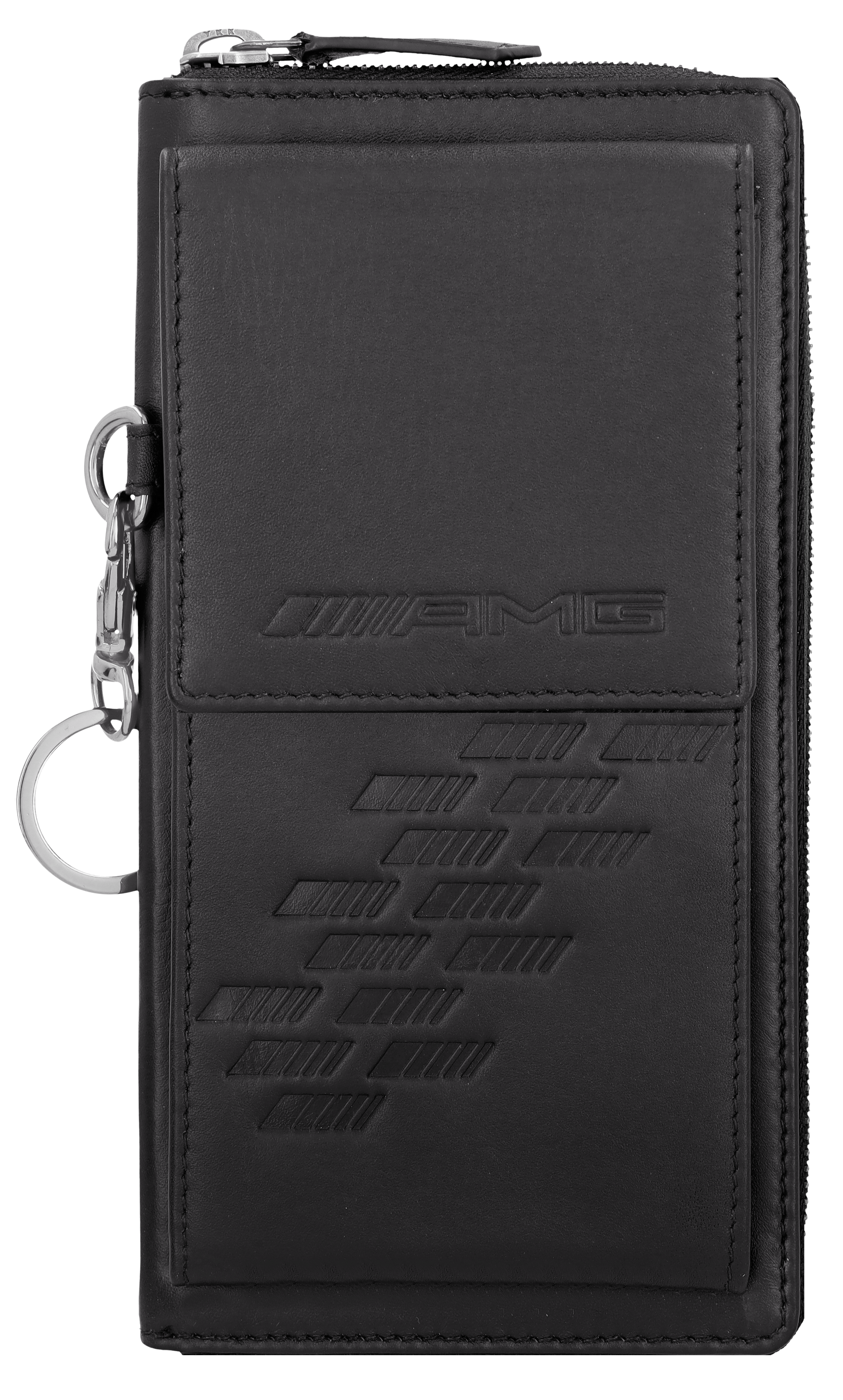 AMG Smartphone Tasche - schwarz, Rindleder / Polyester