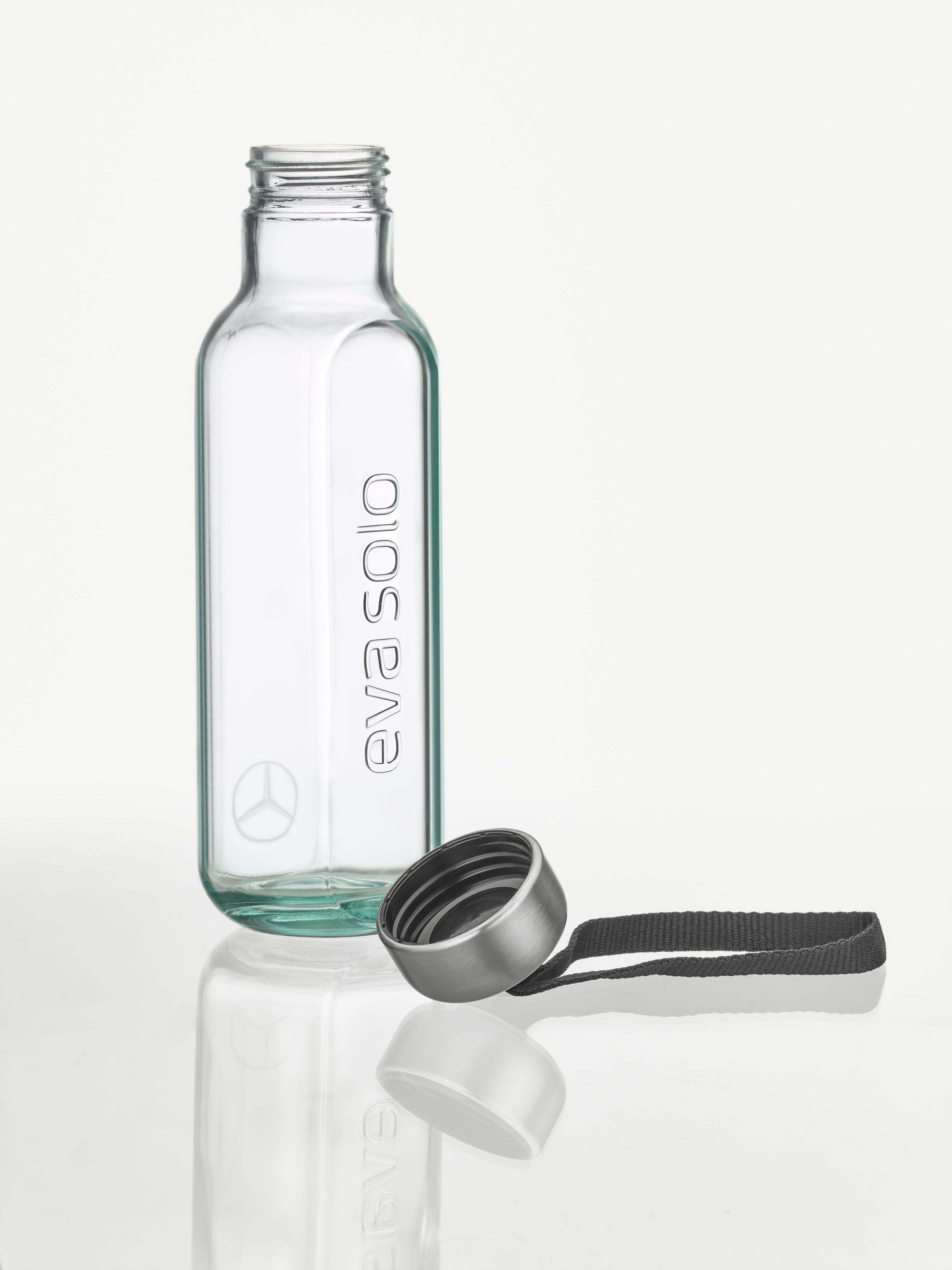 Glastrinkflasche - Glas / Edelstahl / Kunststoff, 500 ml, eva solo Glastrinkflasche - Glas / Edelstahl / Kunststoff, 500 ml, eva solo